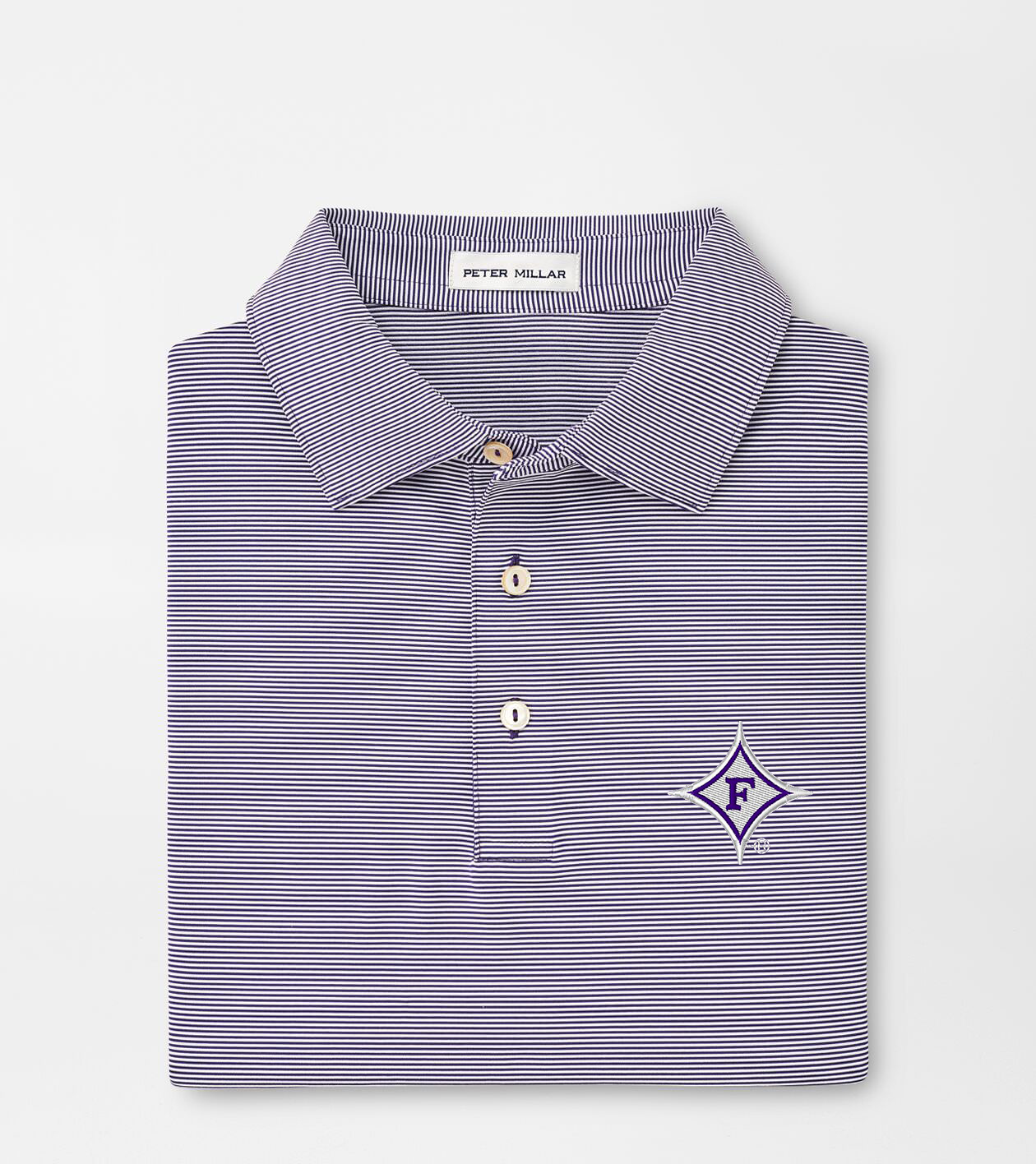 Furman Jubilee Stripe Performance Polo
