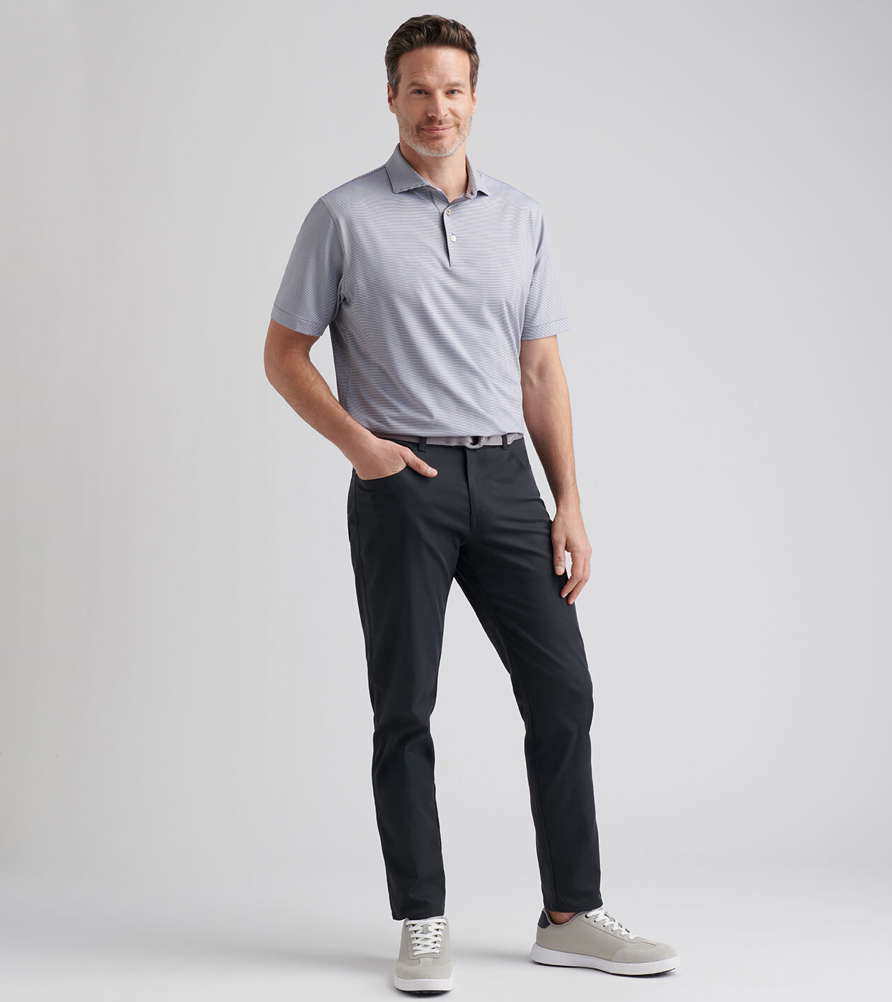 ☆L'Appartement☆ GENTLEMAN PANTS 38 Ermenegildo Zegna Pants Men 38 (38x29.5) Black Twill Cotton