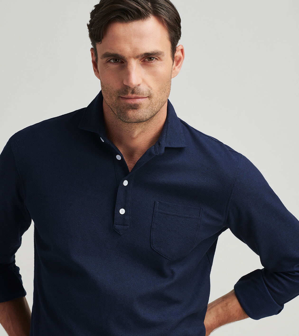 Croxley Long-Sleeve Polo | Men's Polos | Peter Millar