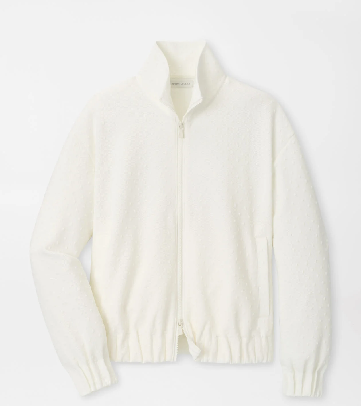 Flora Knit Swiss Dot Jacquard Full-Zip | Women's Tops | Peter Millar
