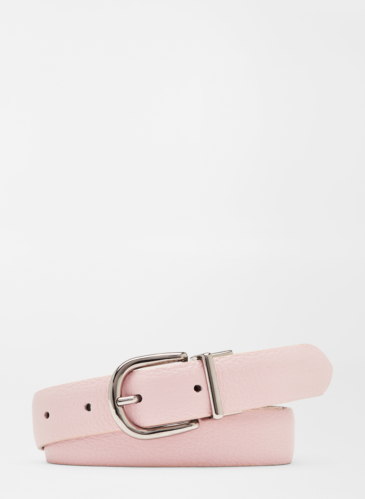 Reversible Leather Belt TJ Collection Italy  Pink White Gold Sz Large 40 Preppy Marcus Two-Tone Reversible Belt - Brighton main image 3