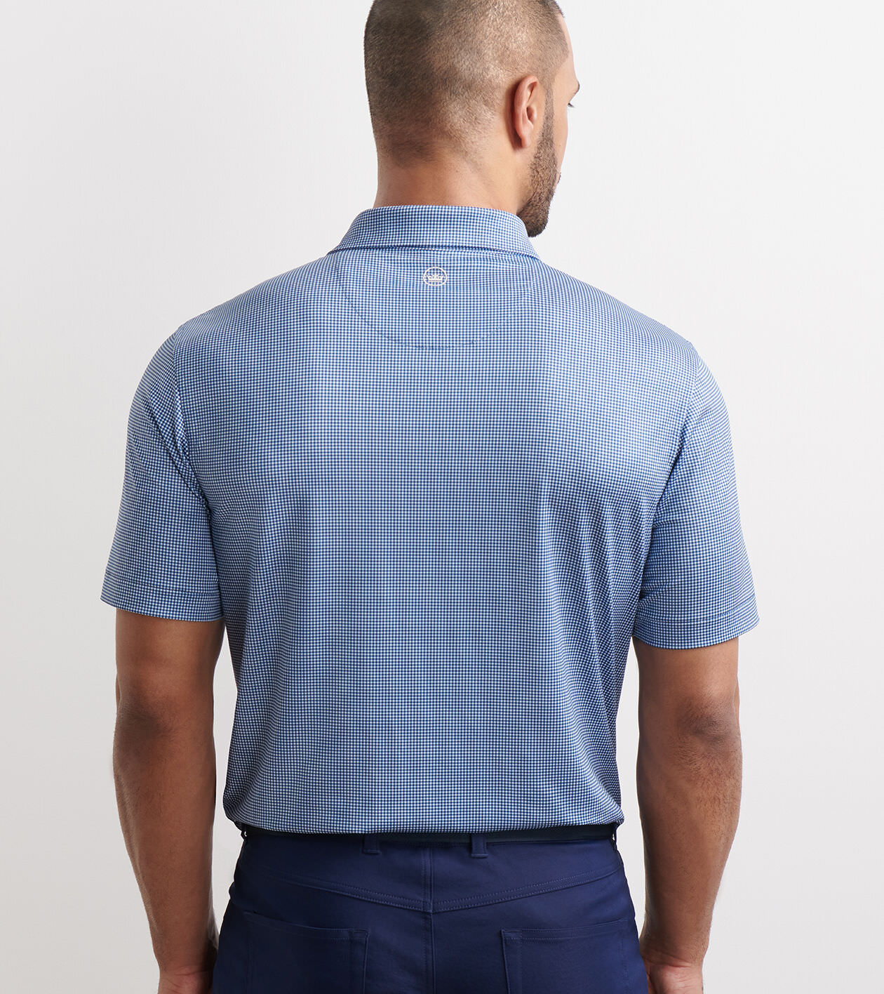 Gingham Performance Jersey Polo | Men's Polos | Peter Millar