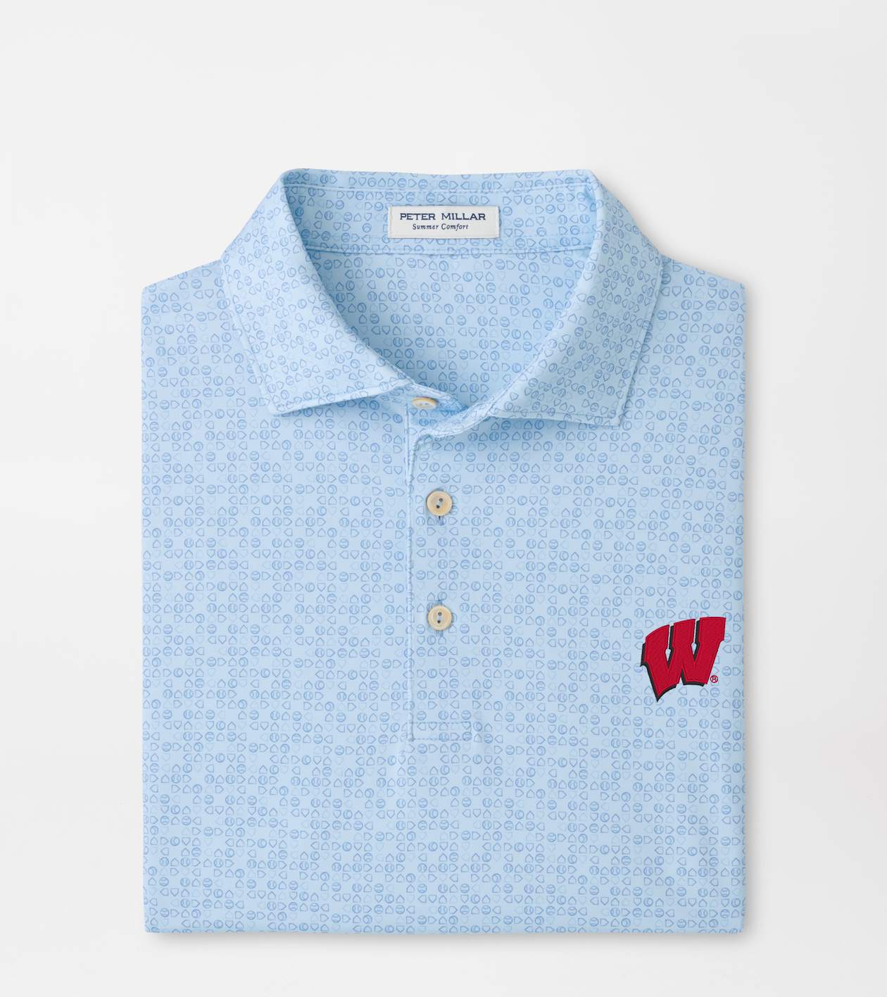Wisconsin Attire Wisconsin Bases Loaded Performance Jersey Polo | Men's Collegiate ...
