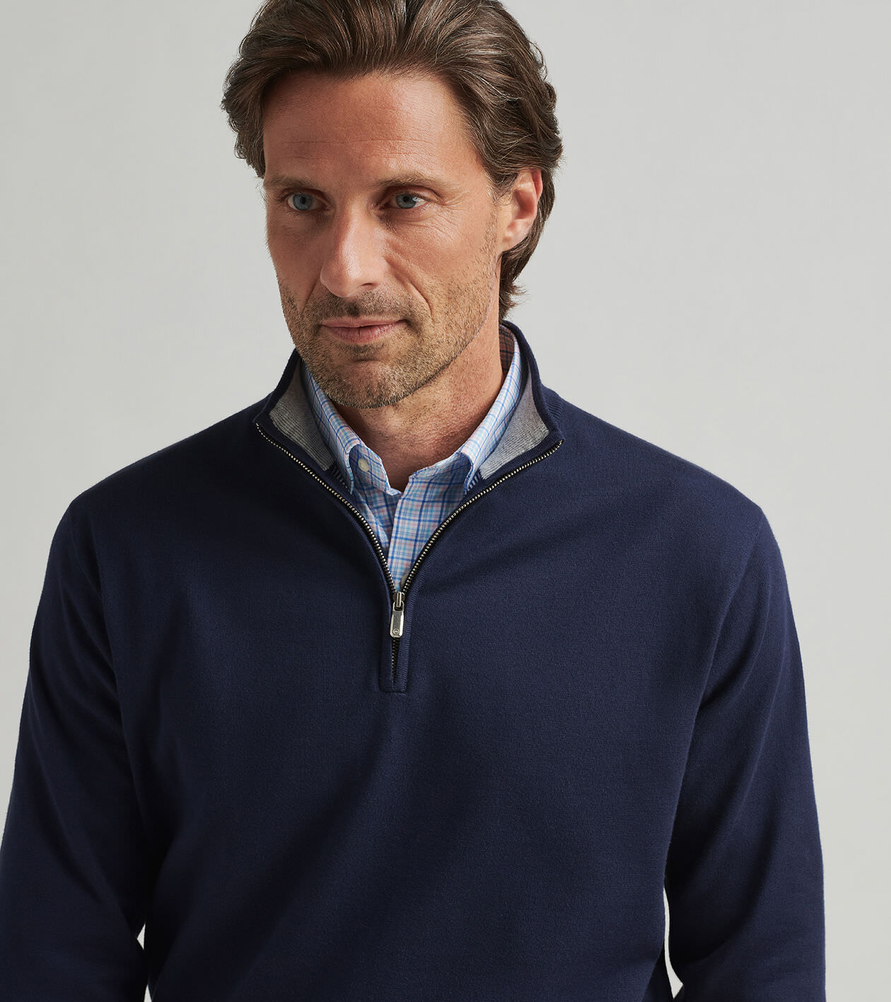 COTTON TOUCH NYLON QUARTER ZIP　サイズM COTTON TOUCH NYLON QUARTER ZIP サイズM COTTON TOUCH NYLON