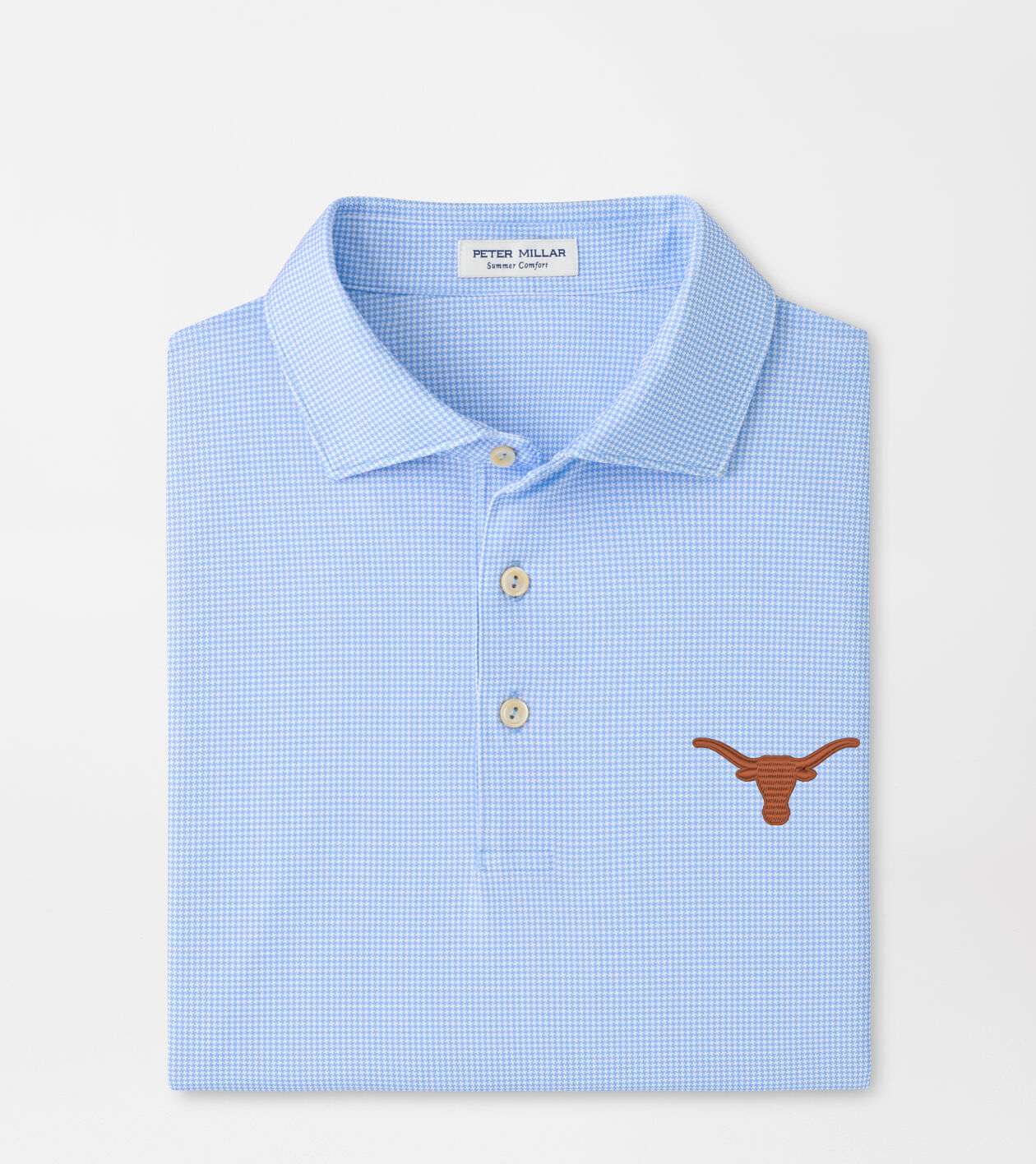 トップス Peter do logo embroidery T-shirt Texas Border Performance Jersey Polo | Men's Collegiate Apparel