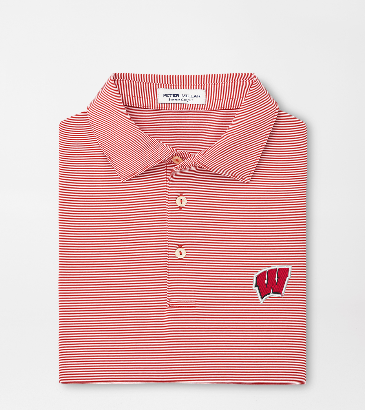 Wisconsin Jubilee Stripe Performance Polo