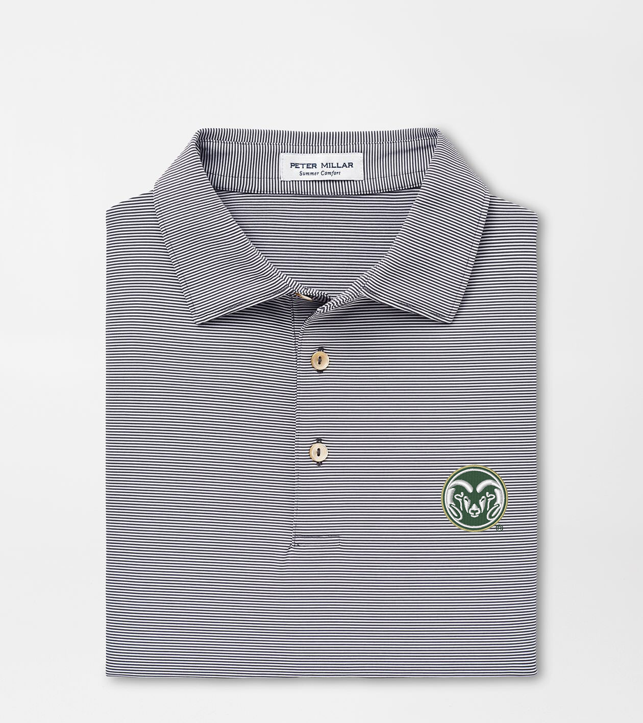 Colorado State Jubilee Stripe Performance Polo