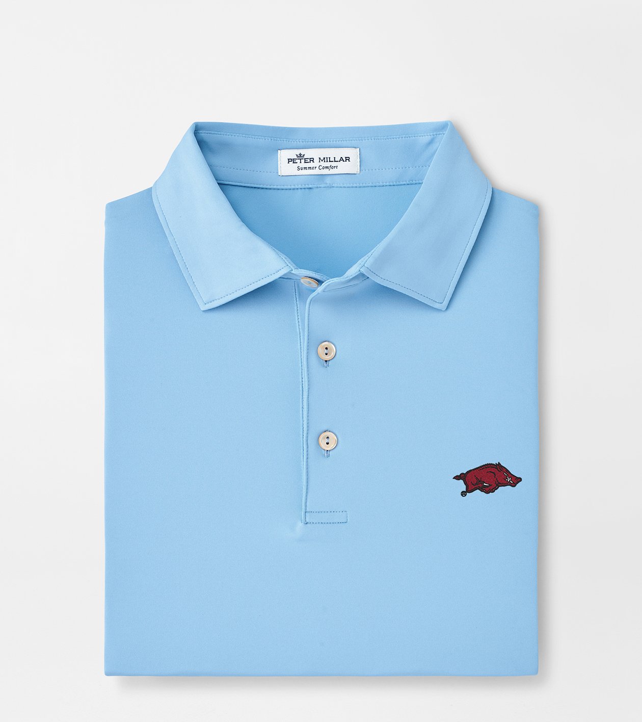Arkansas Solid Performance Jersey Polo (Sean Self Collar)