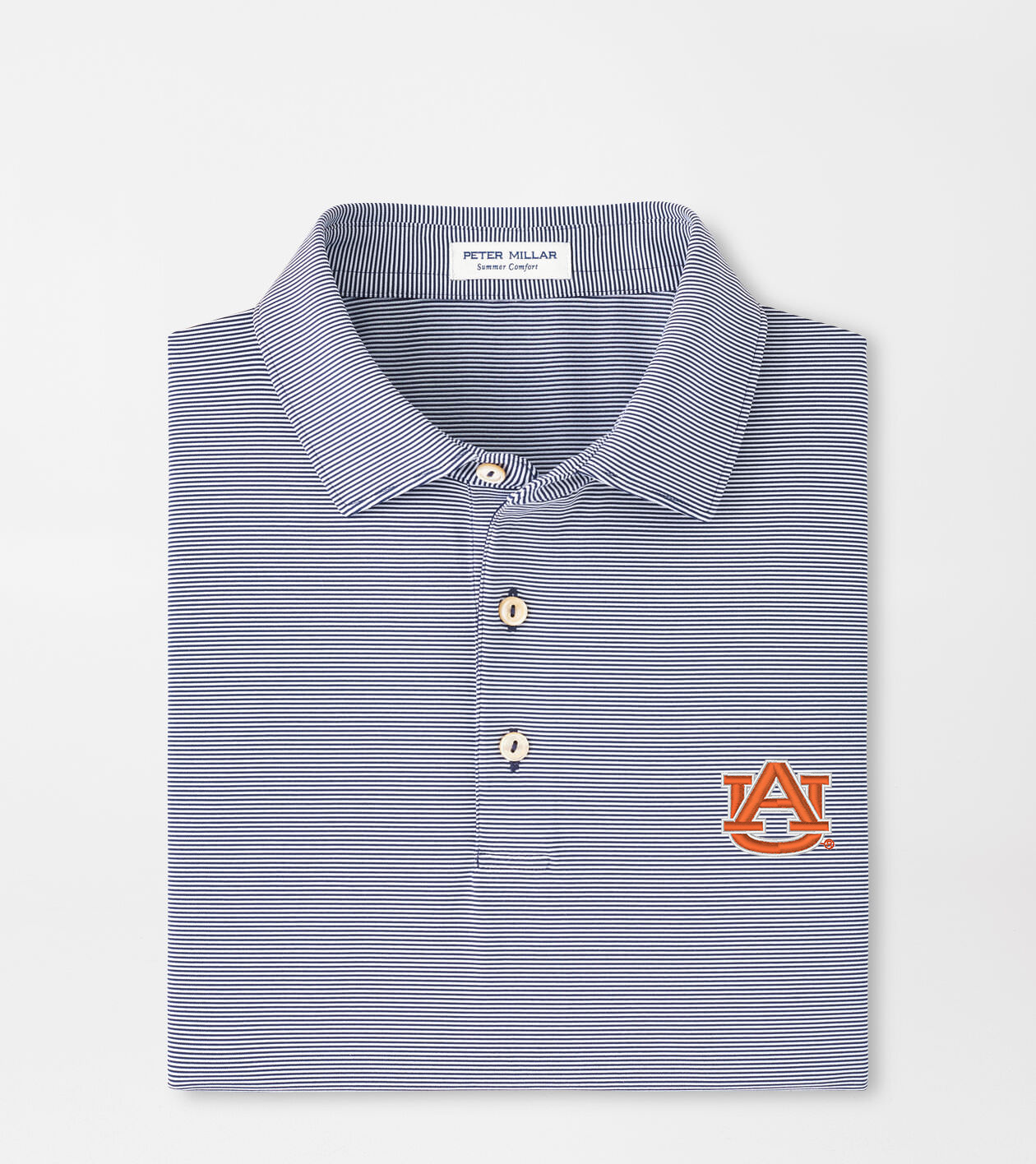Auburn Jubilee Stripe Performance Polo | Men's Collegiate Apparel | Peter  Millar