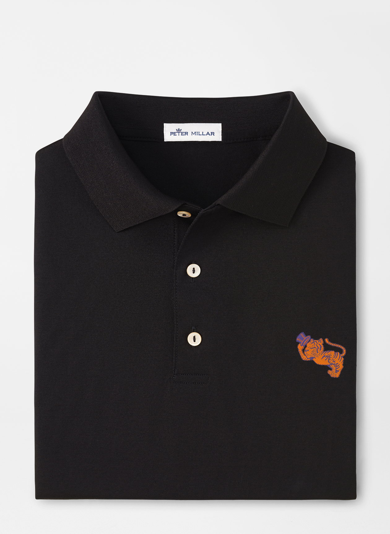 Clemson Solid Cotton Polo | Peter Millar