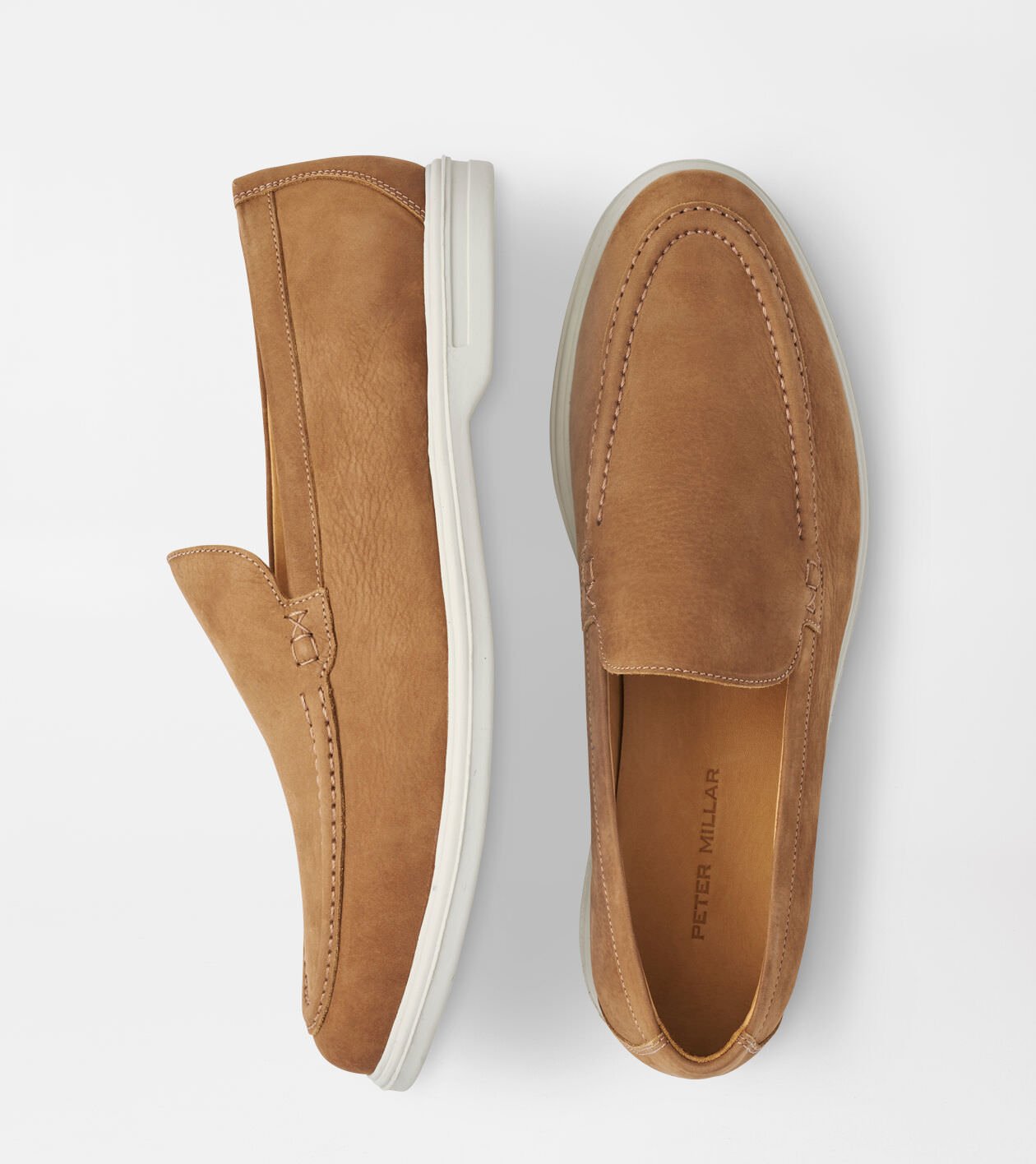 【DEARMINE】Flap Dove Loafers Excursionist Nubuck Venetian Loafer | Men's Shoes | Peter Millar