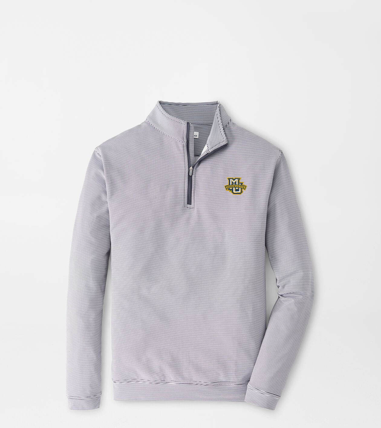 Marquette Perth Mini-Stripe Performance Pullover