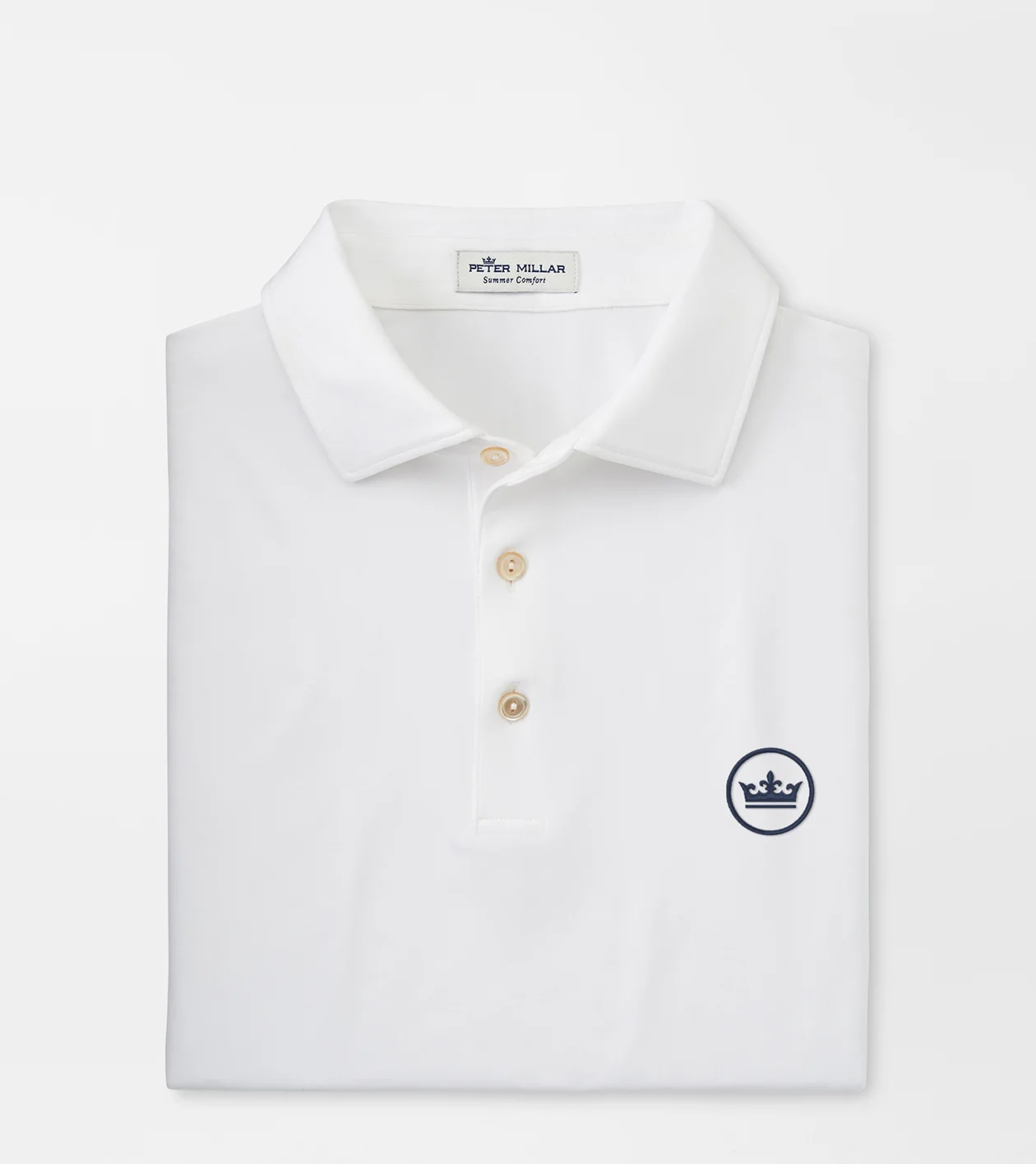 Crown Seal Solid Performance Jersey Polo | Men's Golf Polos