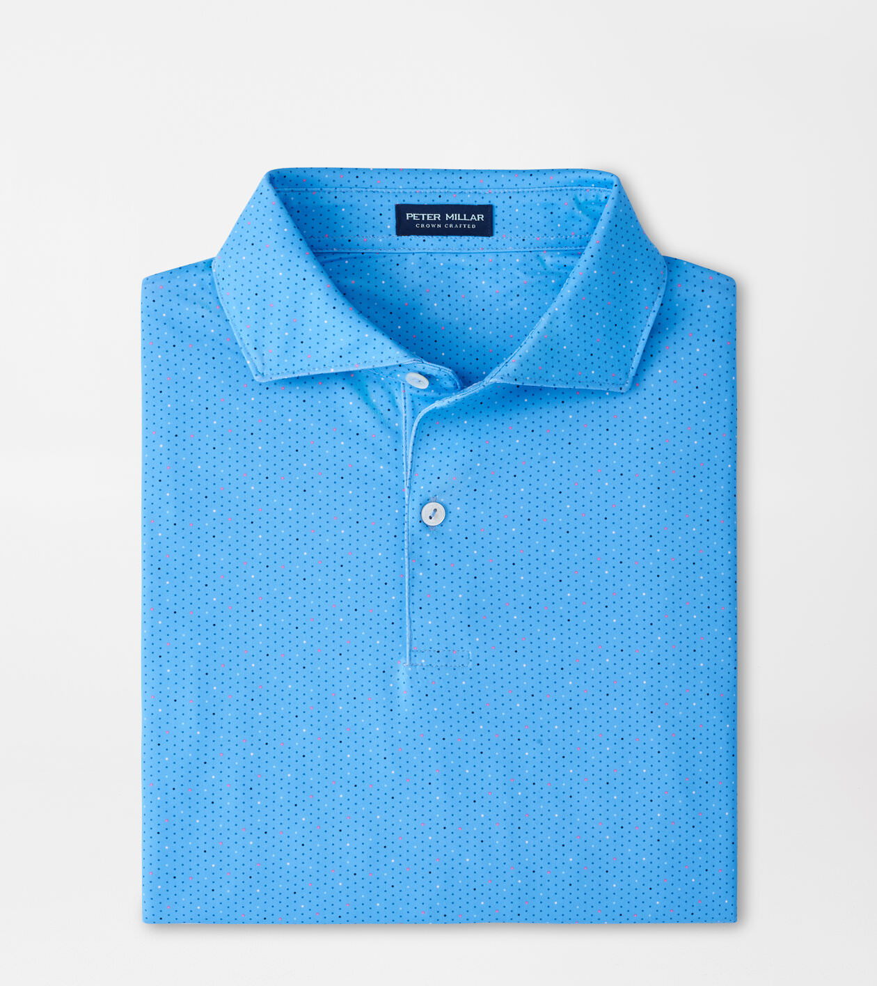 PETER MILLAR ポロシャツ Mサイズ ライトブルー Peter Millar Crown Sport Men's Jubilee Stripe Performance Polo