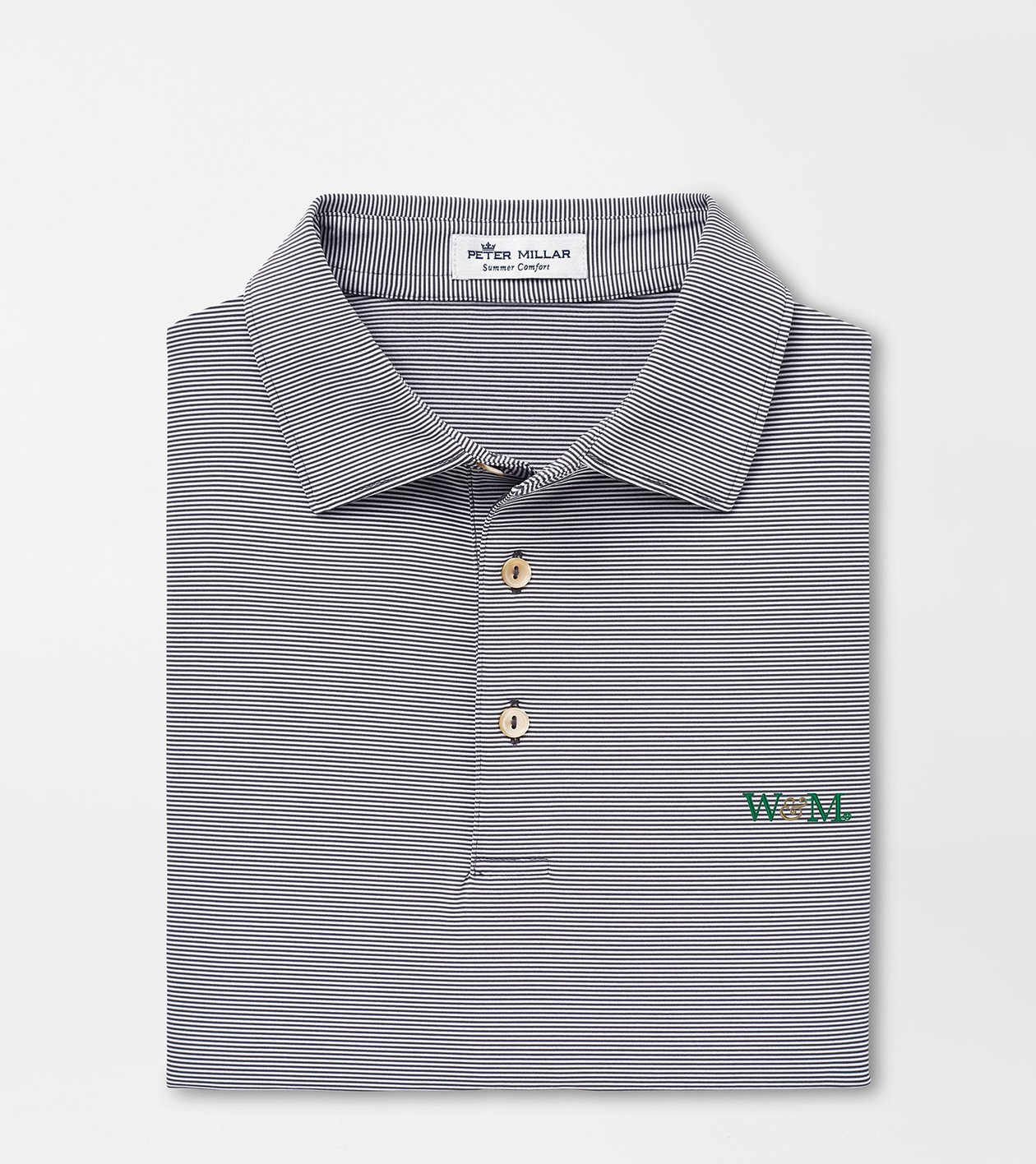 William & Mary Jubilee Stripe Performance Polo | Men's Collegiate