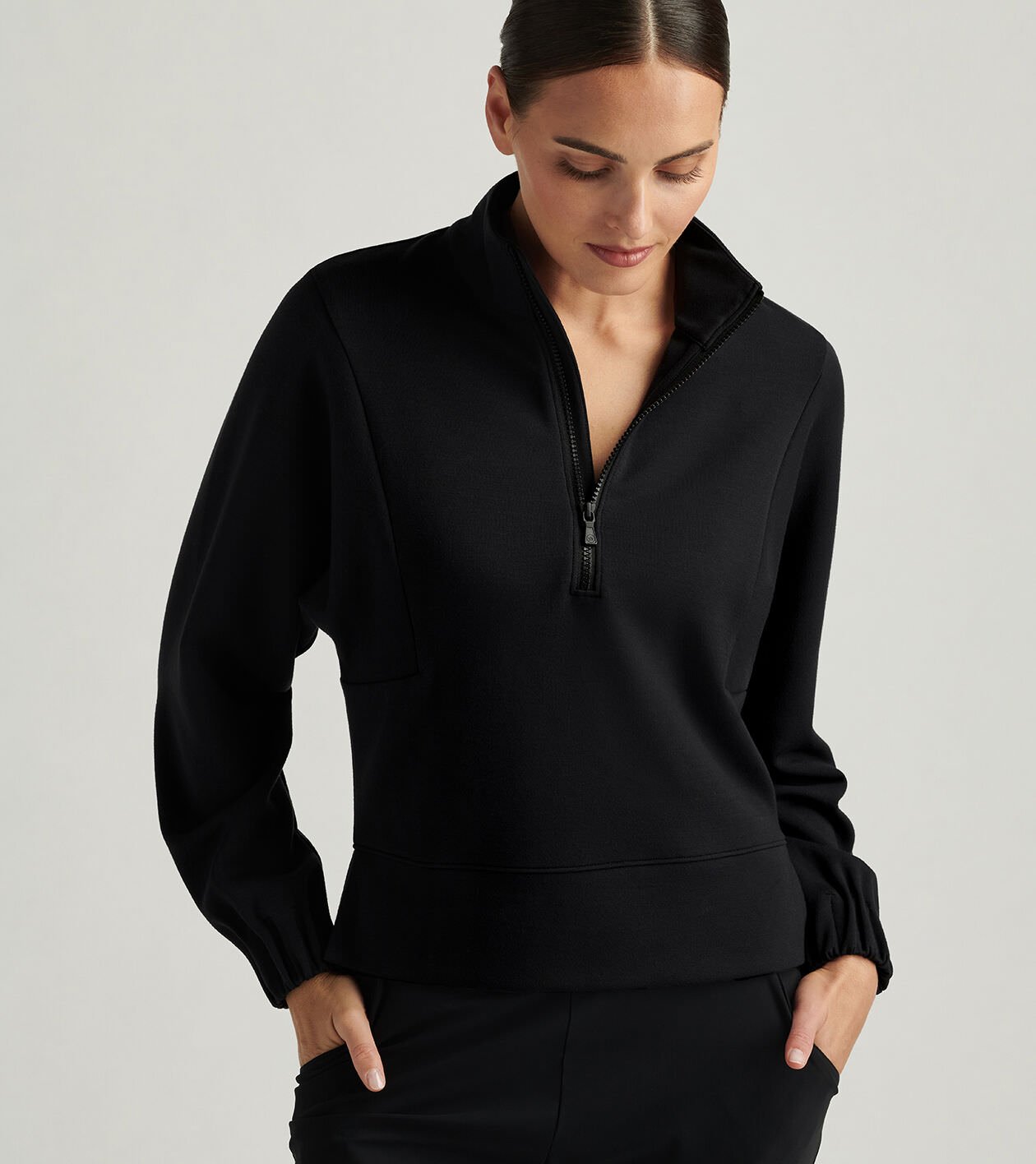 Flora Knit Half-Zip Pullover