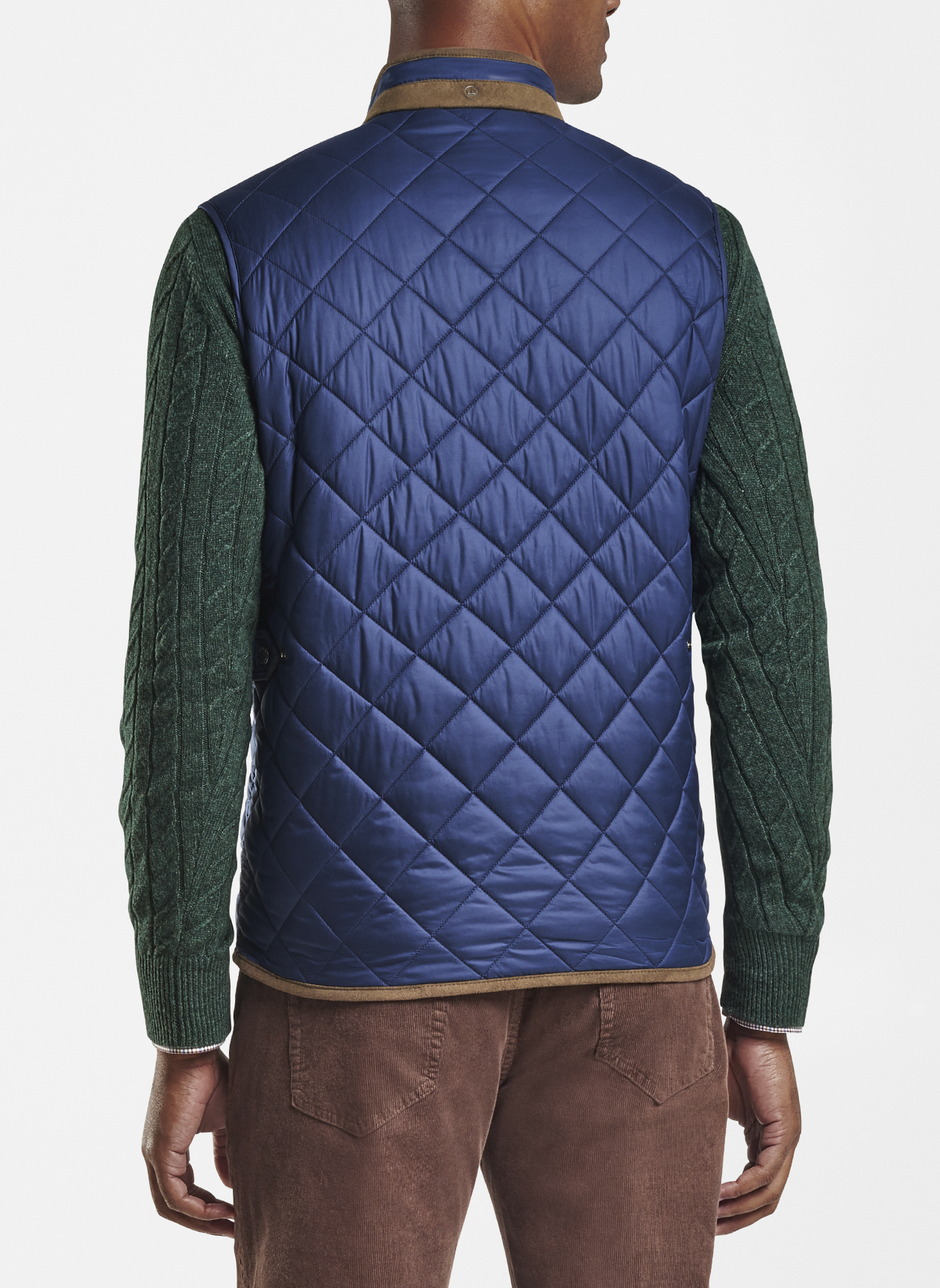 【Quilted Vest】 Night Blue Men's Quilted Vest - Dark Blue For Sale – GINGTTO