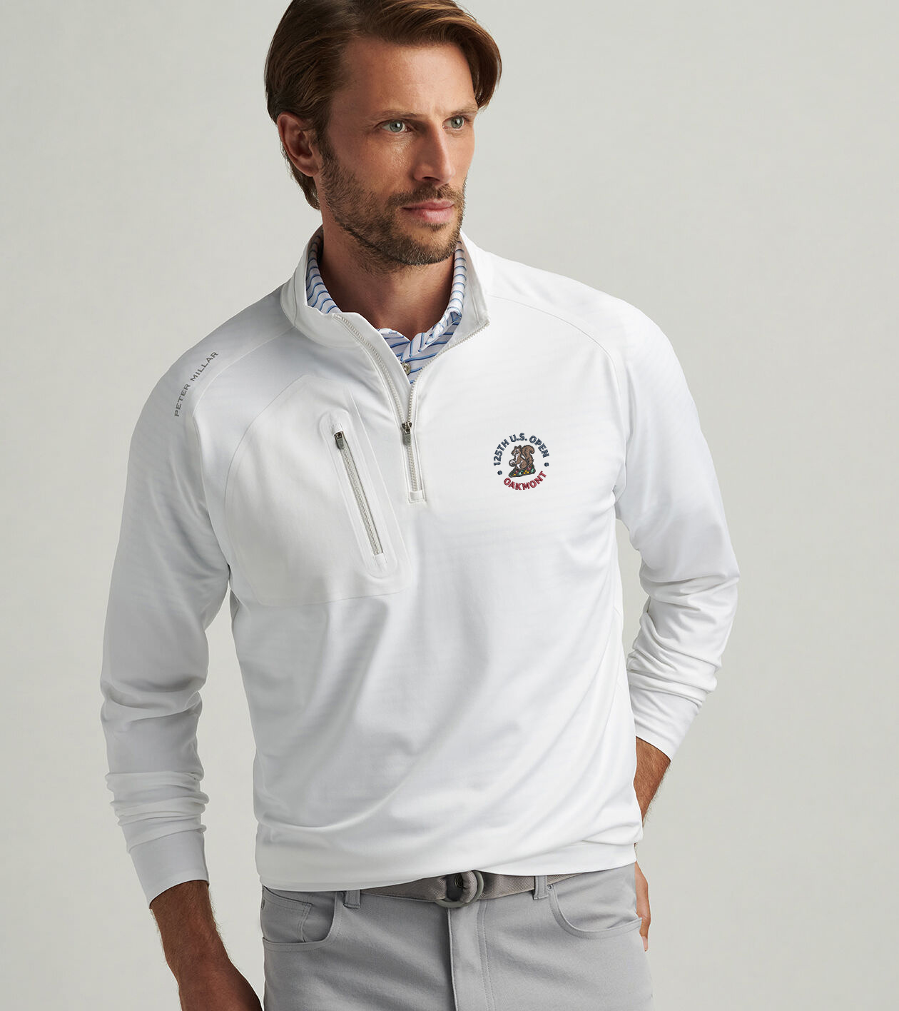 TNRCN HALF ZIP POLO WHITE RUFFLOG サイズL - メルカリ