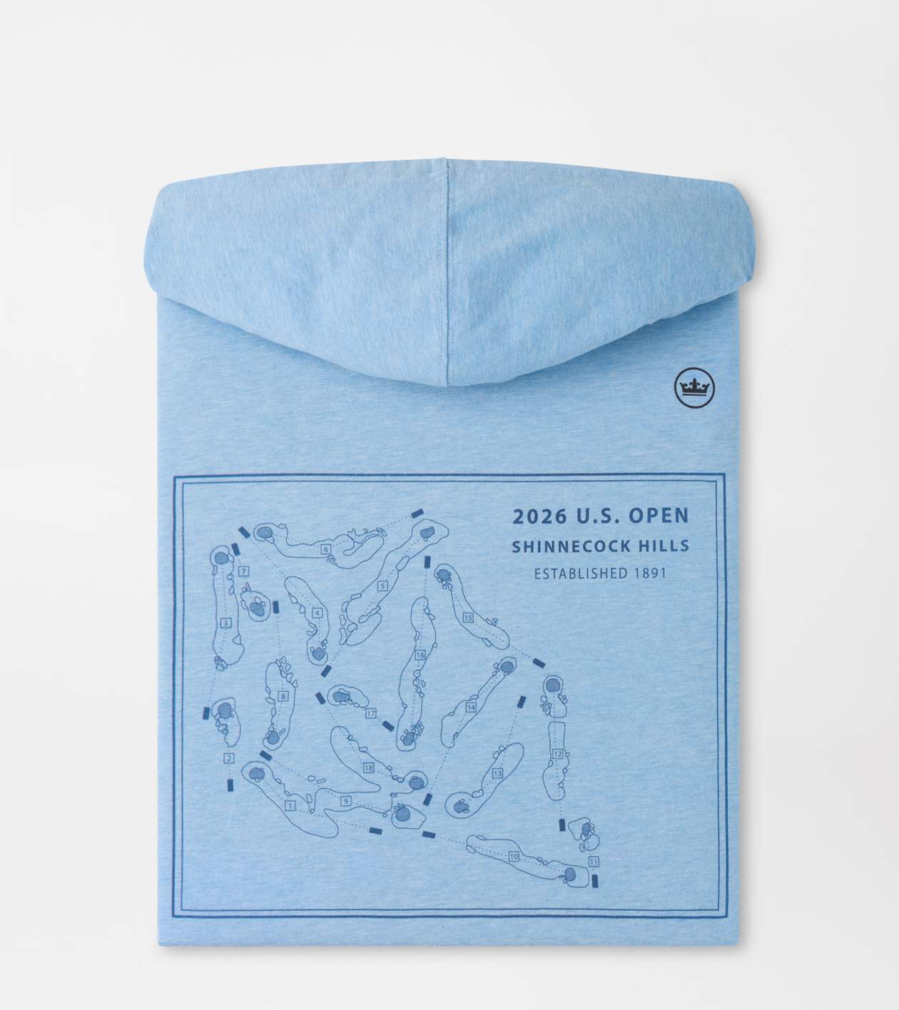 126th U.S. Open Course Map T-Shirt Hoodie | Men's U.S. Open