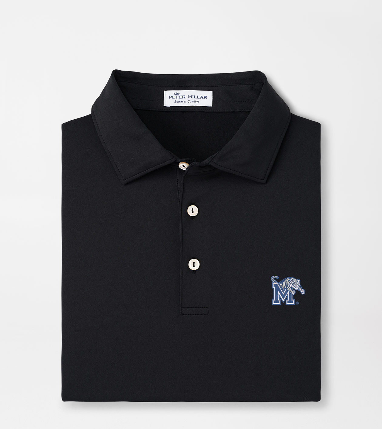 Memphis Solid Performance Jersey Polo (Sean Self Collar)