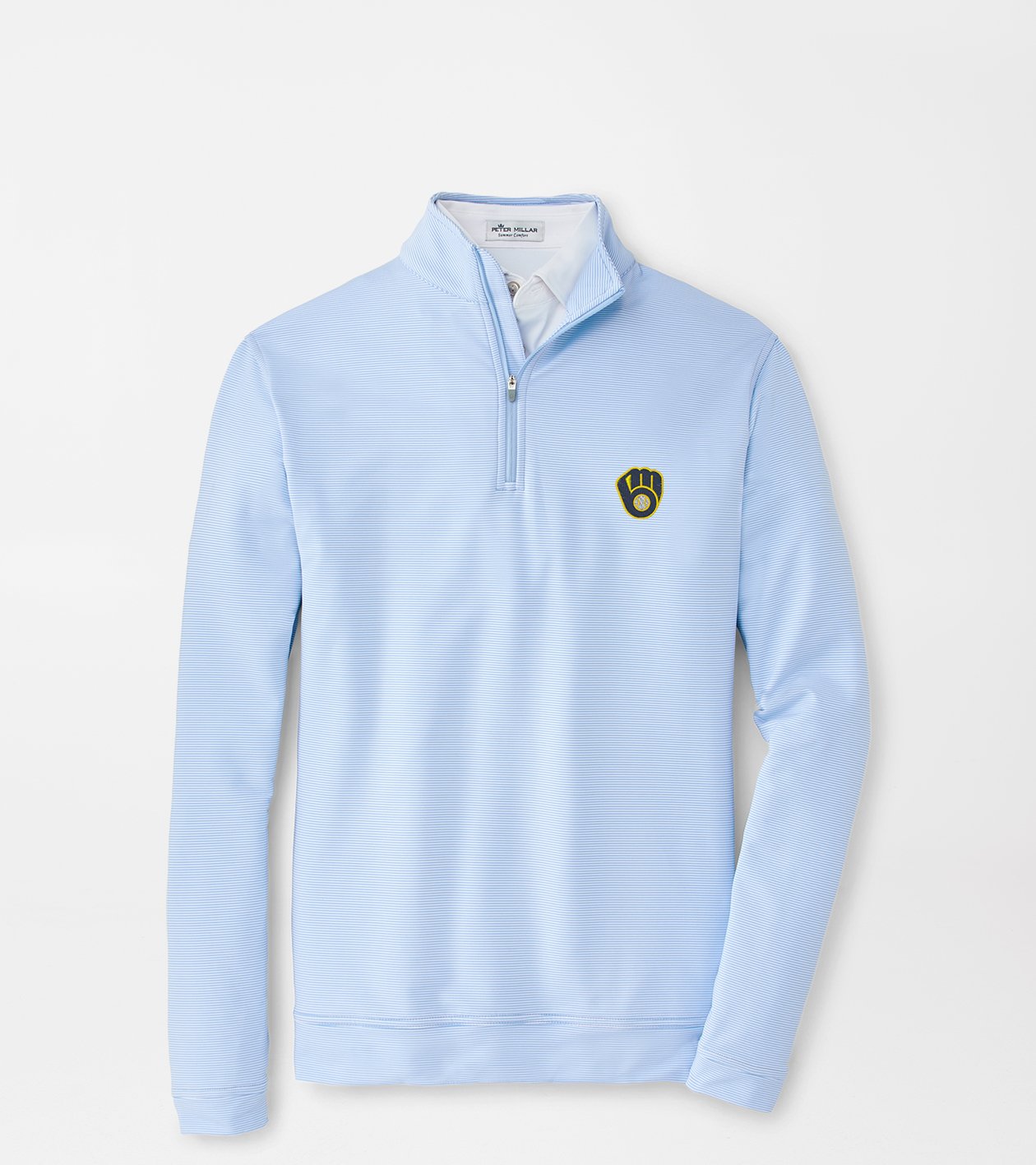 Milwaukee Brewers Perth Sugar Stripe Performance Quarter-Zip