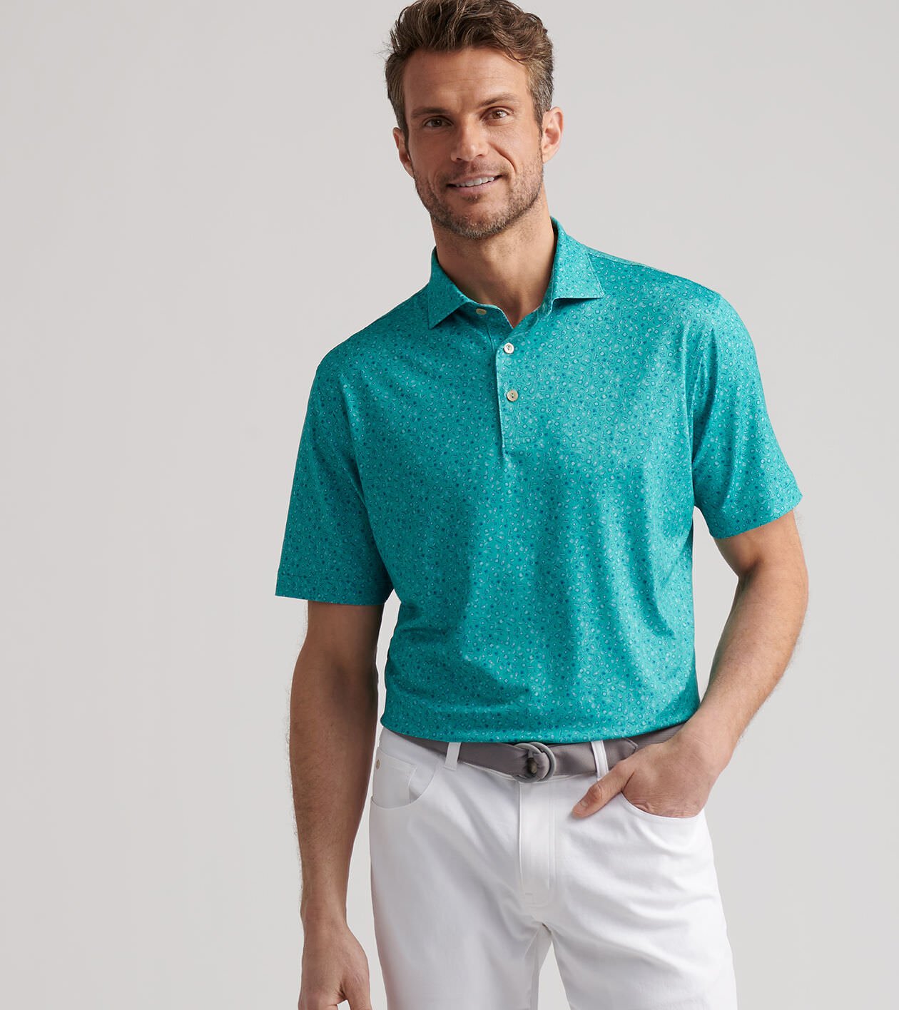 Day Of The Dead Performance Jersey Polo Men's Polos Peter Millar