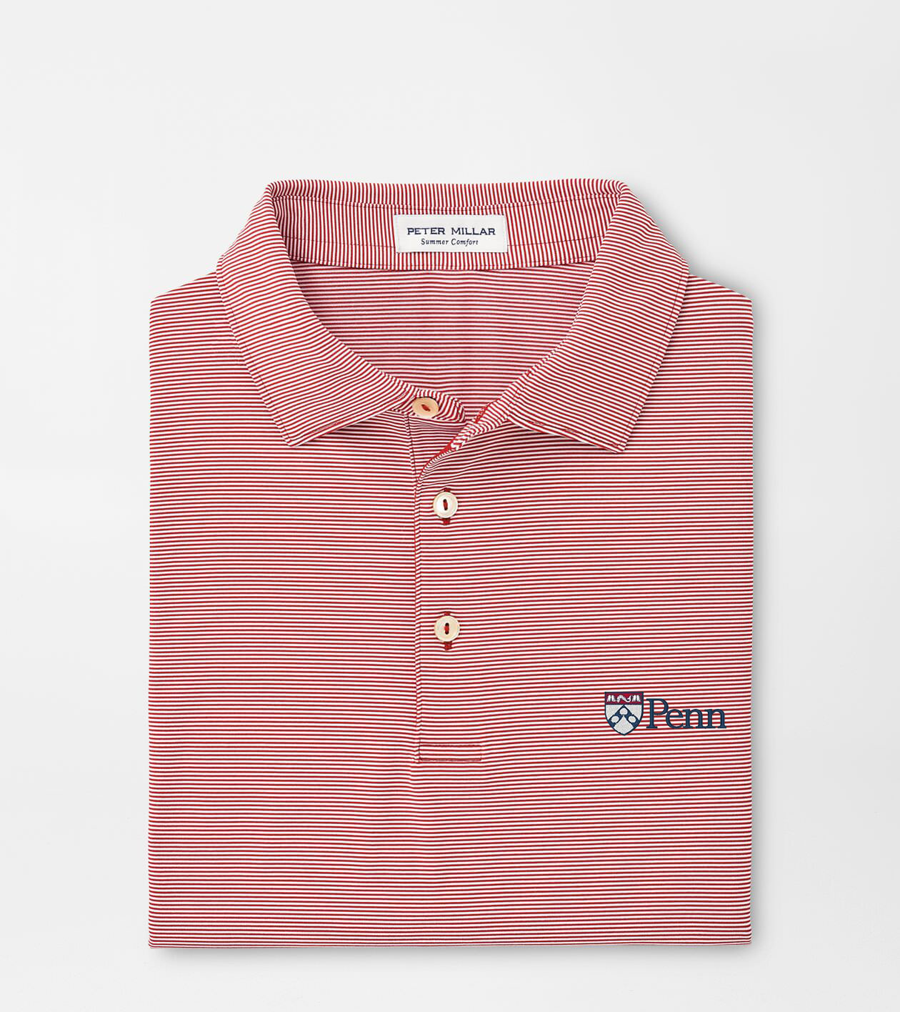 UPenn Jubilee Stripe Performance Polo