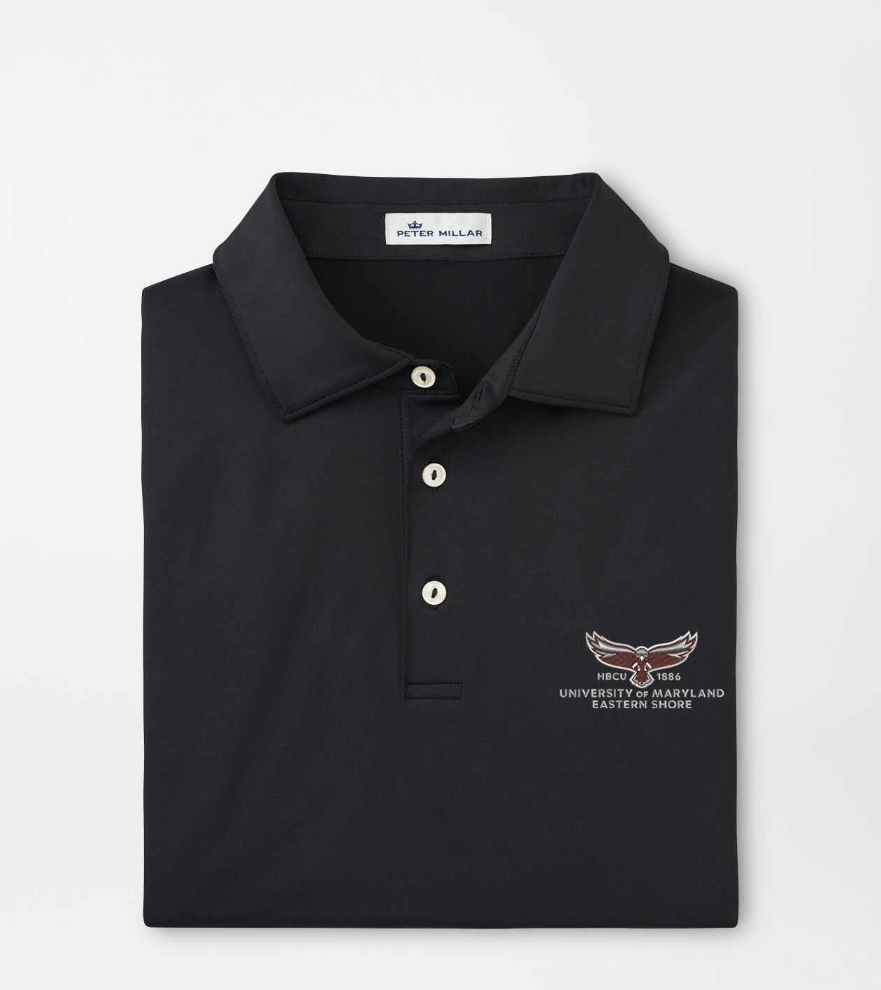 Maryland Eastern Shore Solid Performance Jersey Polo (Sean Self Collar)