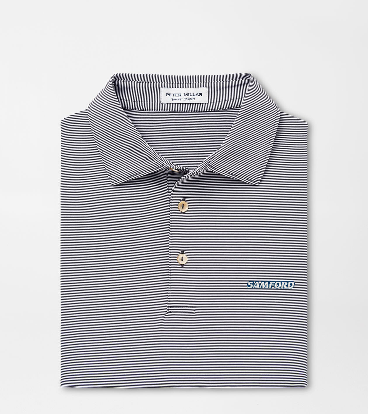 Samford Jubilee Stripe Performance Polo