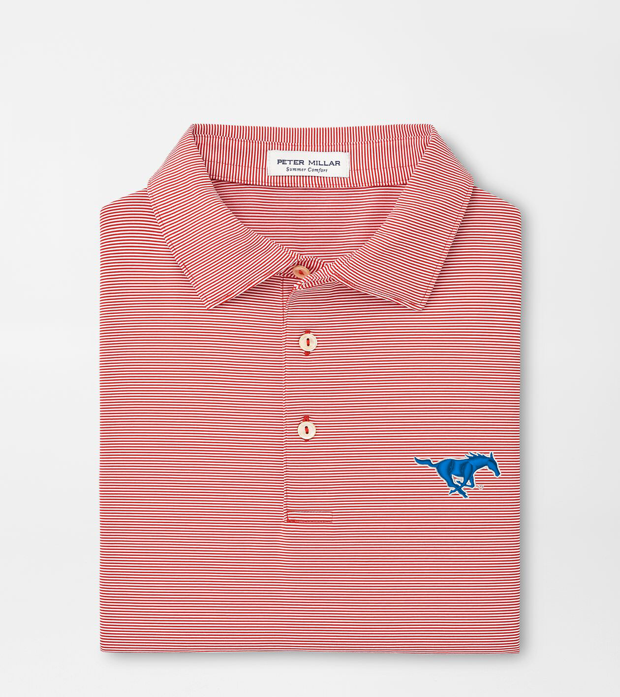 SMU Jubilee Stripe Performance Polo