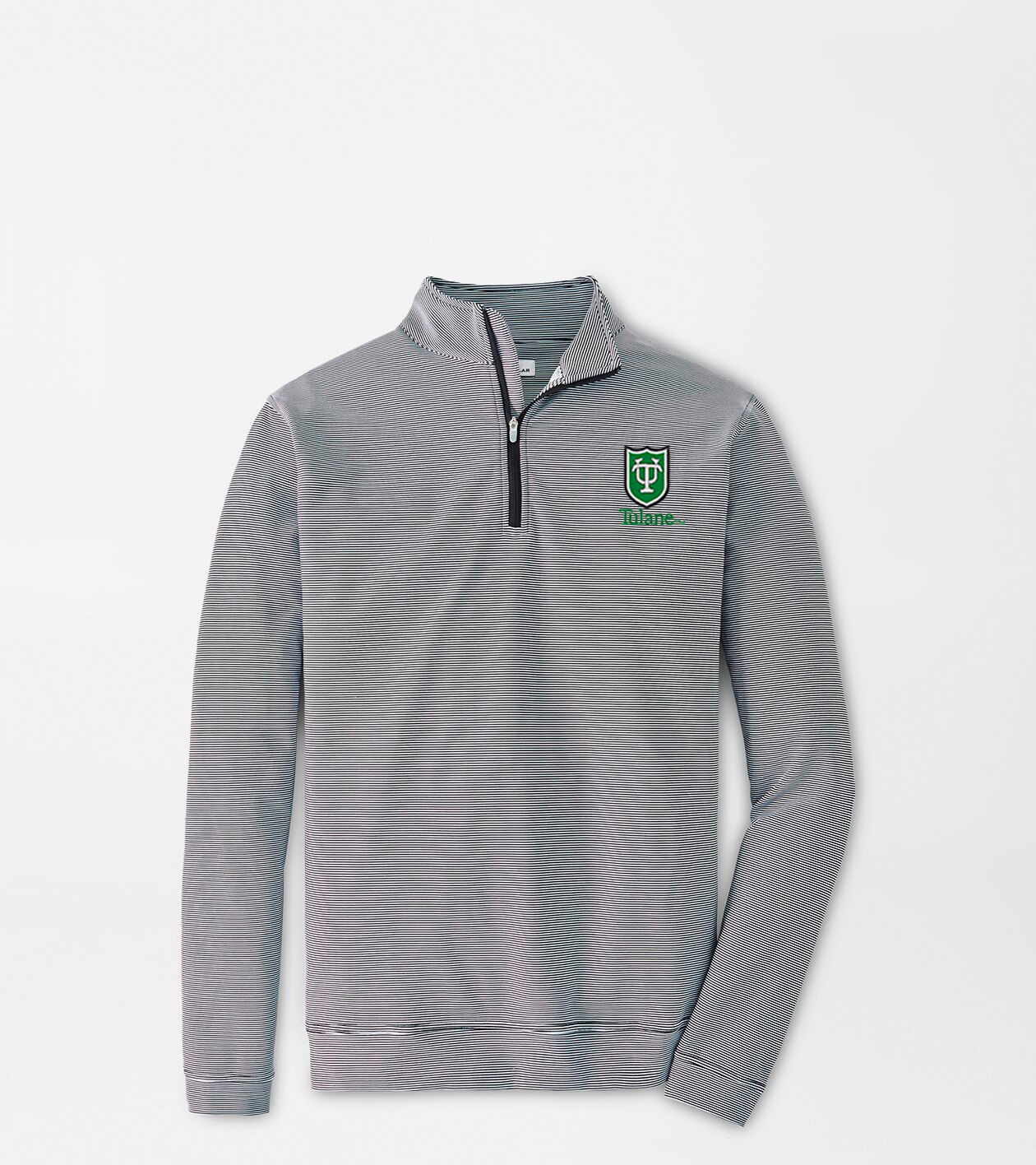Tulane Perth Mini-Stripe Performance Pullover