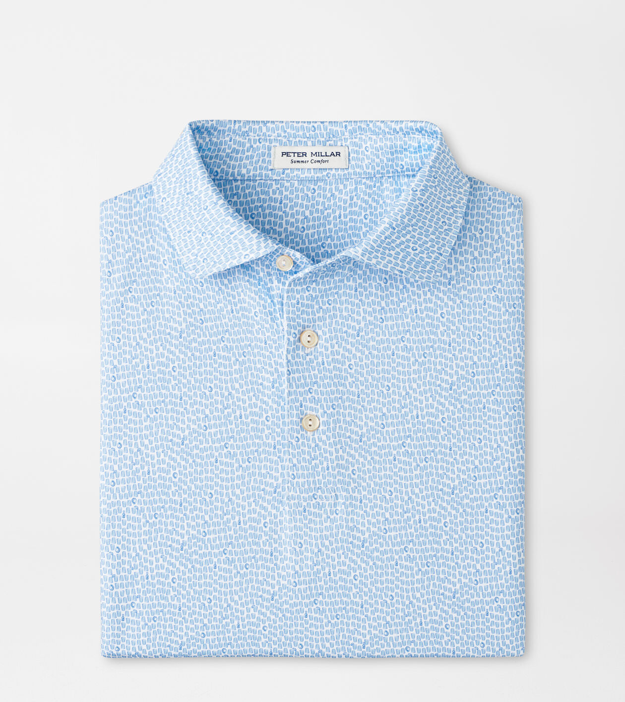 メンズウェア 23SS Resurrection GM CHECK PATTERN POLO Mens Phantom Polo - Performance Printed Polo with Spread