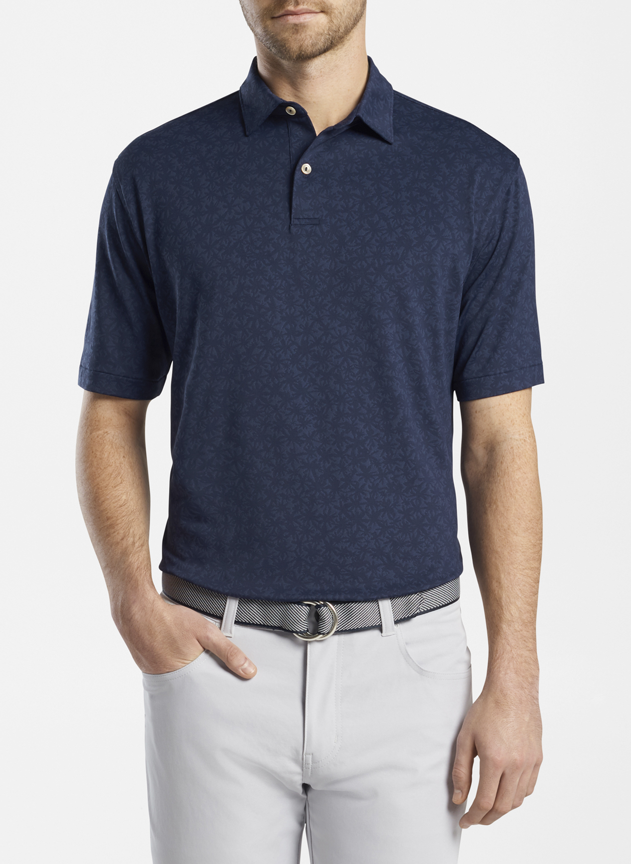 Carl Floral Performance Jacquard Polo | Peter Millar