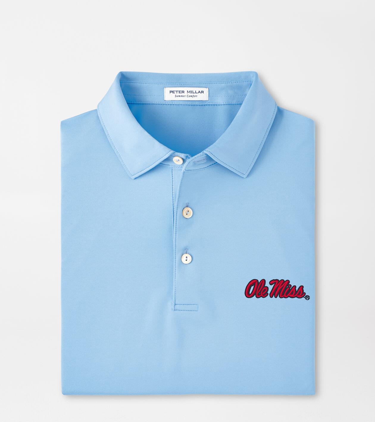 Ole Miss Solid Performance Jersey Polo | Men's Collegiate Apparel
