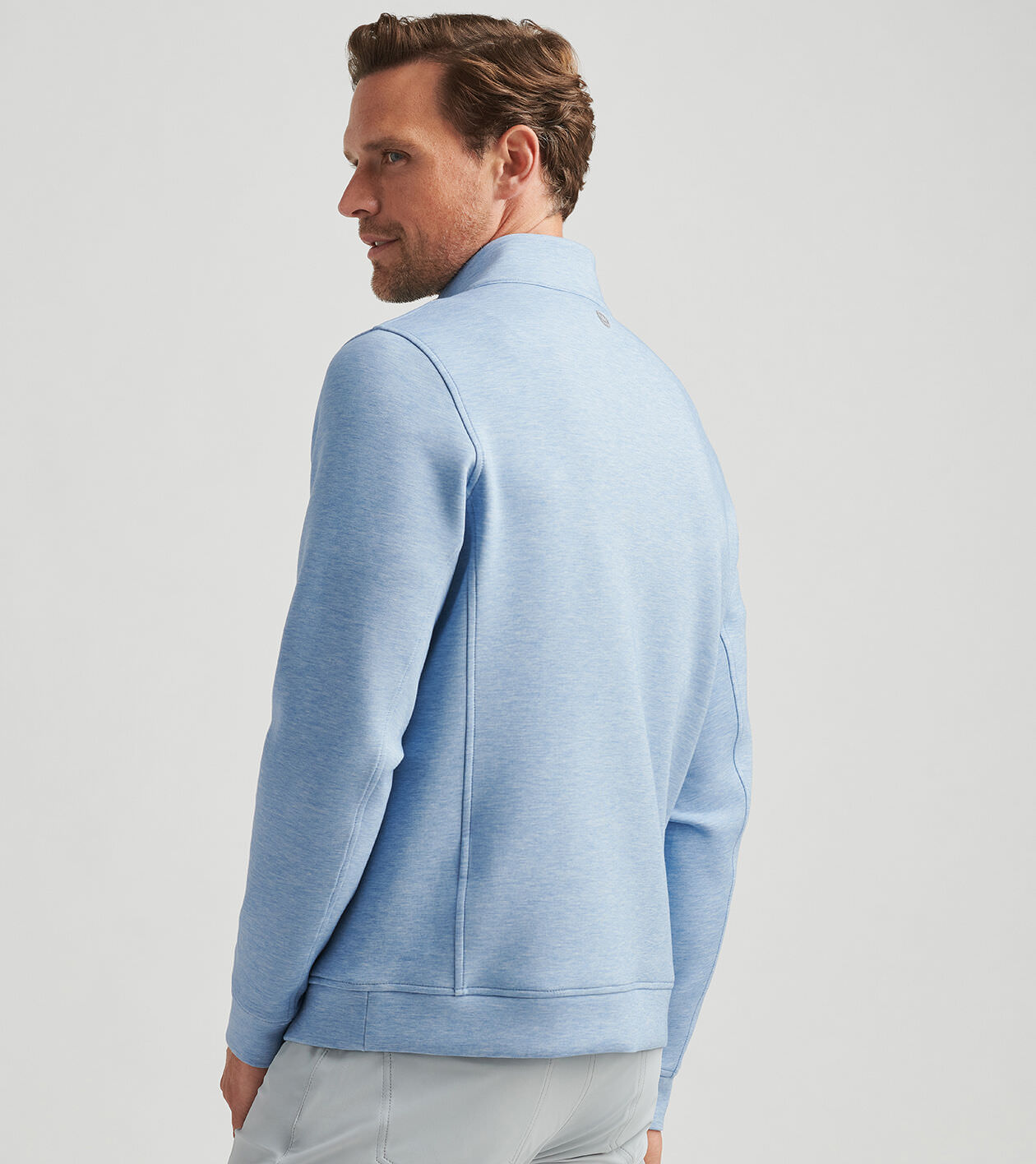 Perth Sugar Stripe Performance Quarter-Zip | Men's Pullovers