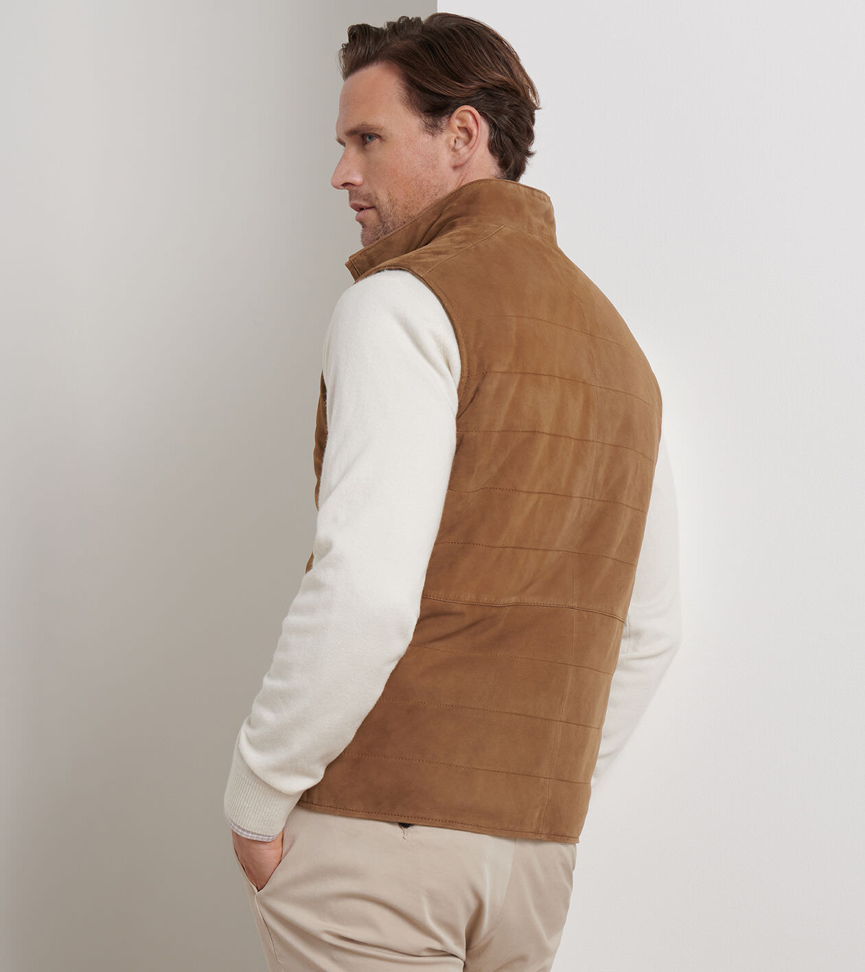 Featherweight Suede Vest | Men's Vests | Peter Millar