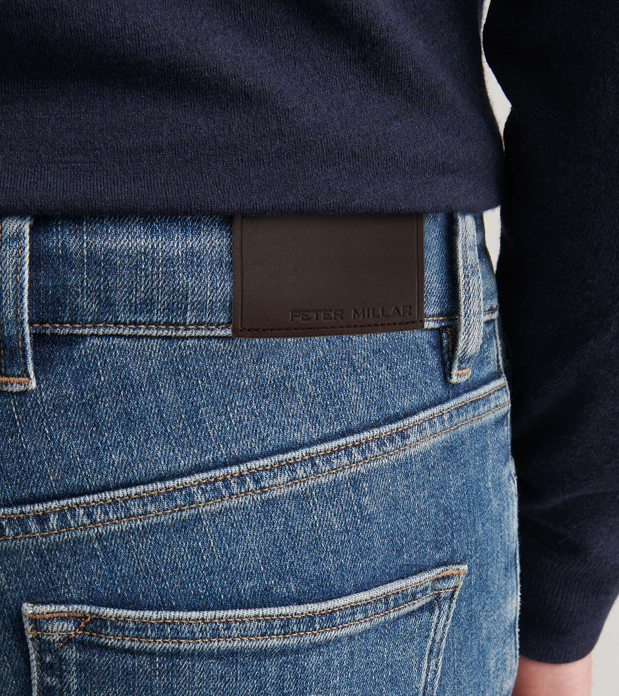【2plan】Peter Vintage Mufa Denim Vintage Washed Five-Pocket Denim | Men's Pants | Peter Millar