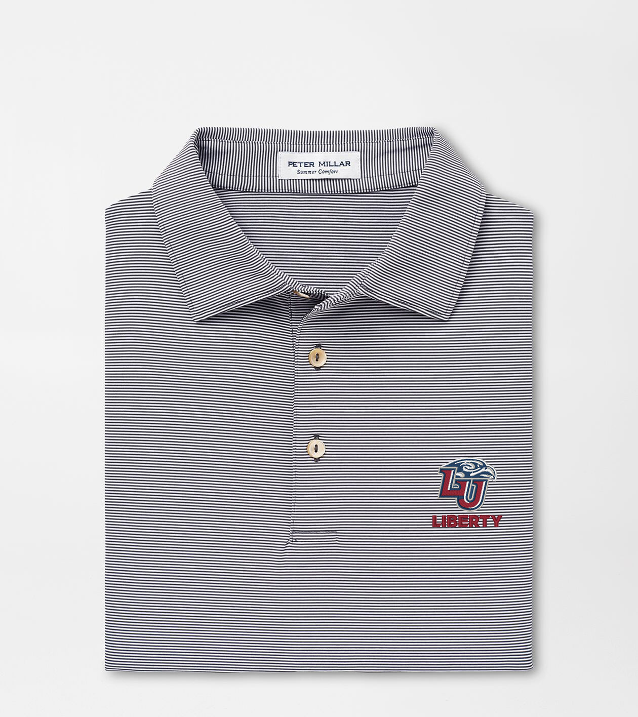 Liberty University Jubilee Stripe Performance Polo