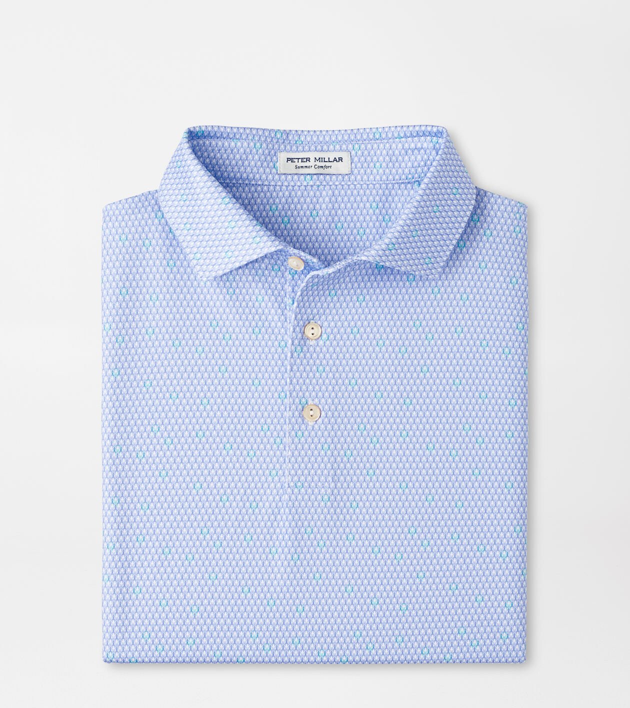 Geo Skull Performance Jersey Polo | Men's Polos | Peter Millar