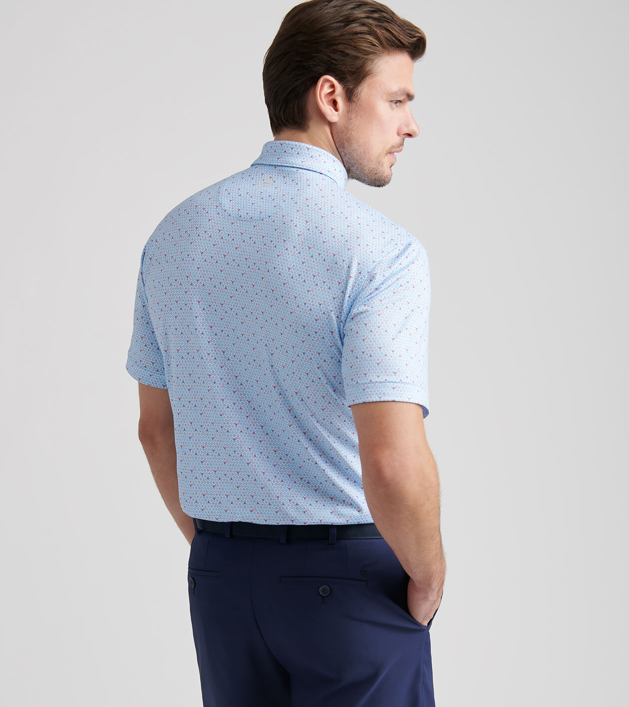 Costanzo Geo Performance Jersey Polo | Men's Polos | Peter