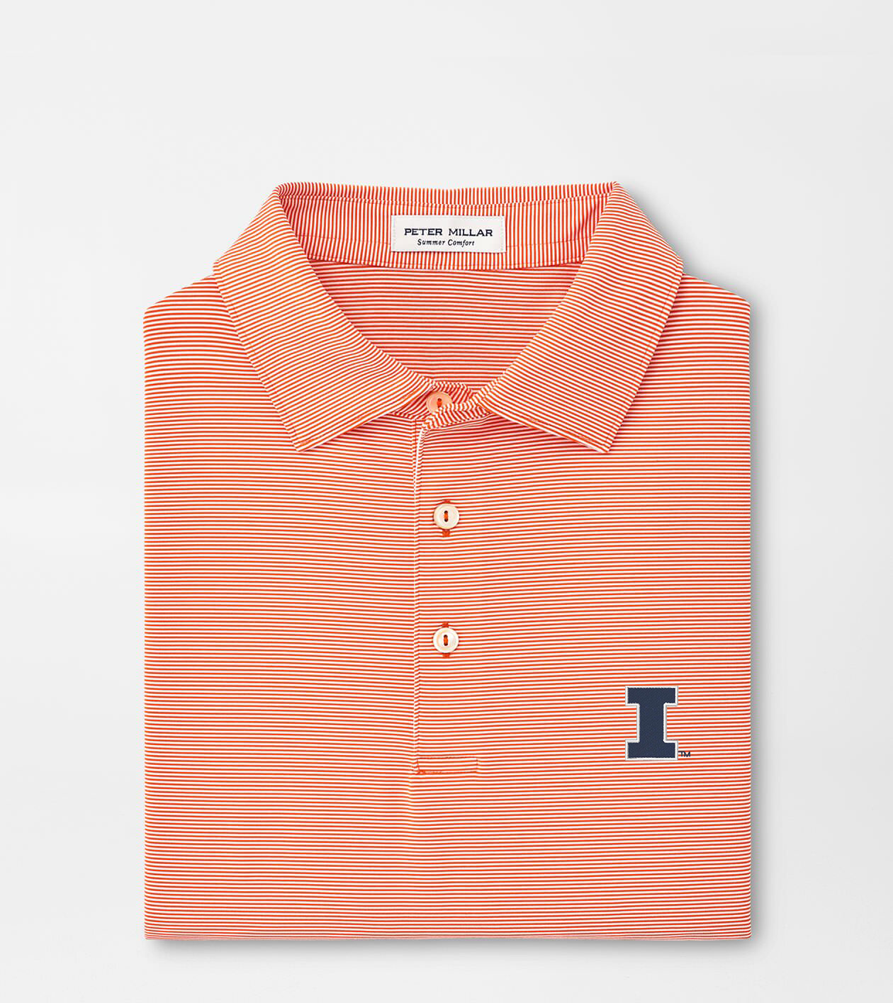 Illinois Jubilee Stripe Performance Polo