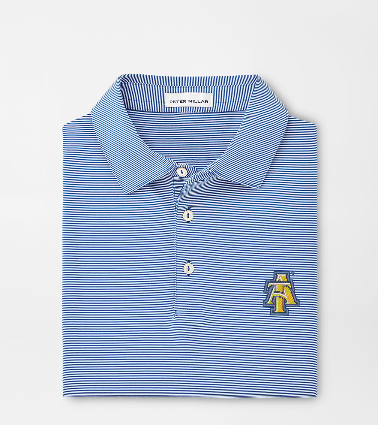 NC A&T Jubilee Stripe Performance Polo