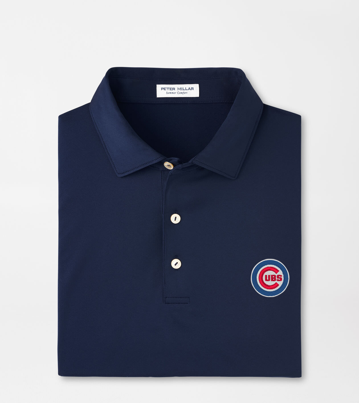 Chicago Cubs Solid Performance Jersey Polo | Men's MLB Apparel | Peter ...