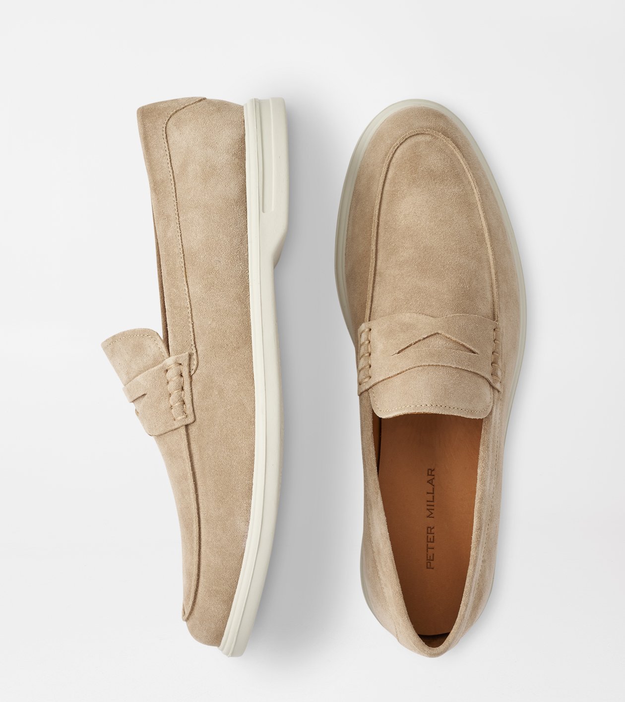 Peter millar suede best sale loafers