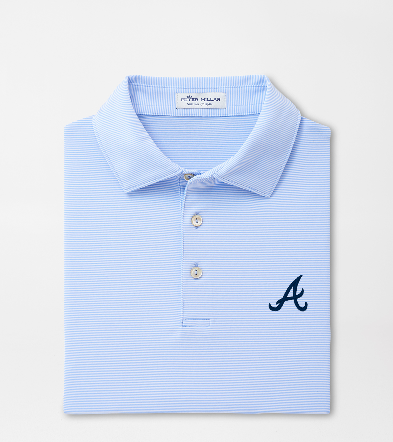 Atlanta Braves Jubilee Stripe Performance Polo