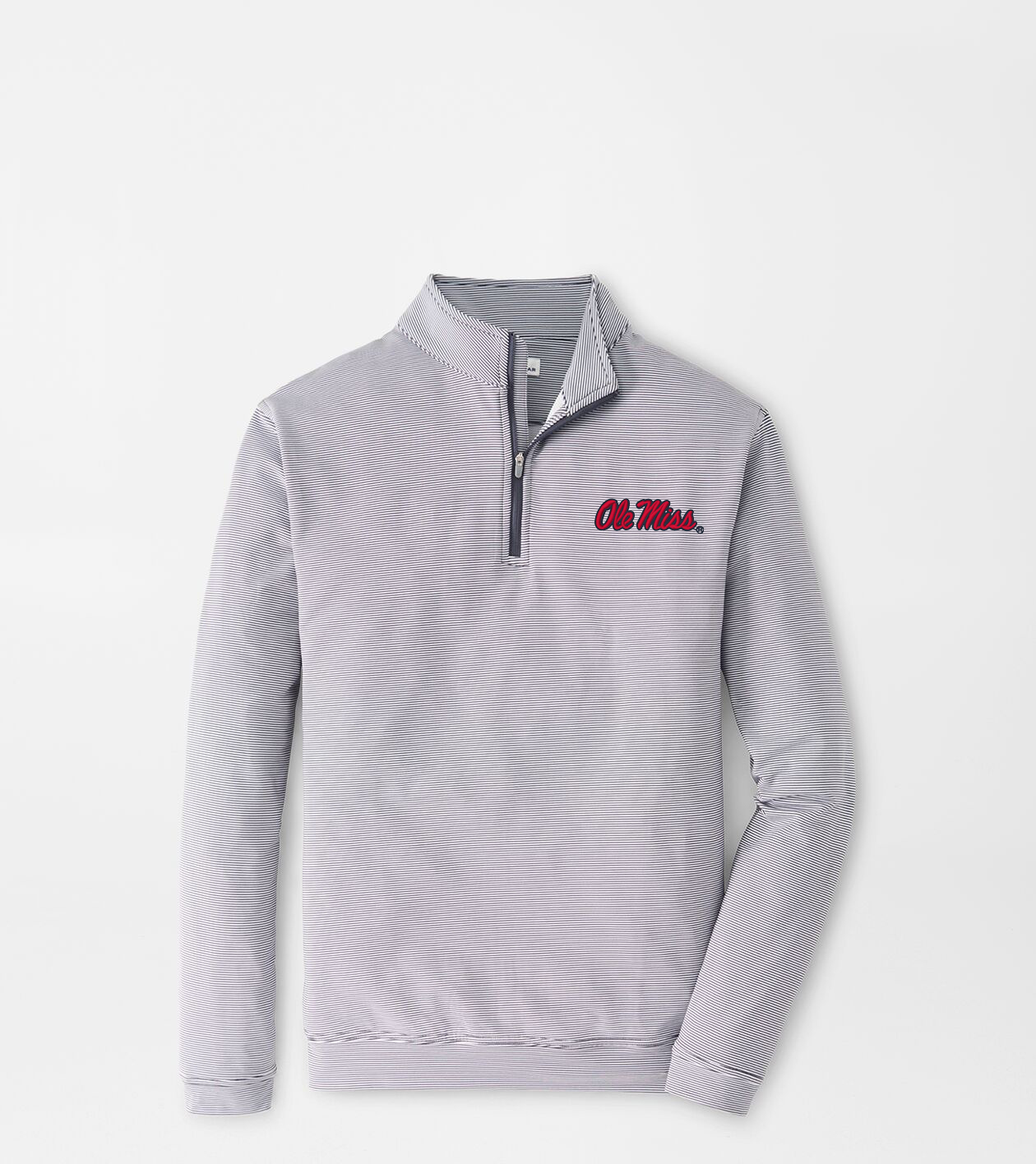 Ole Miss Perth MiniStripe Performance Pullover Men's Collegiate
