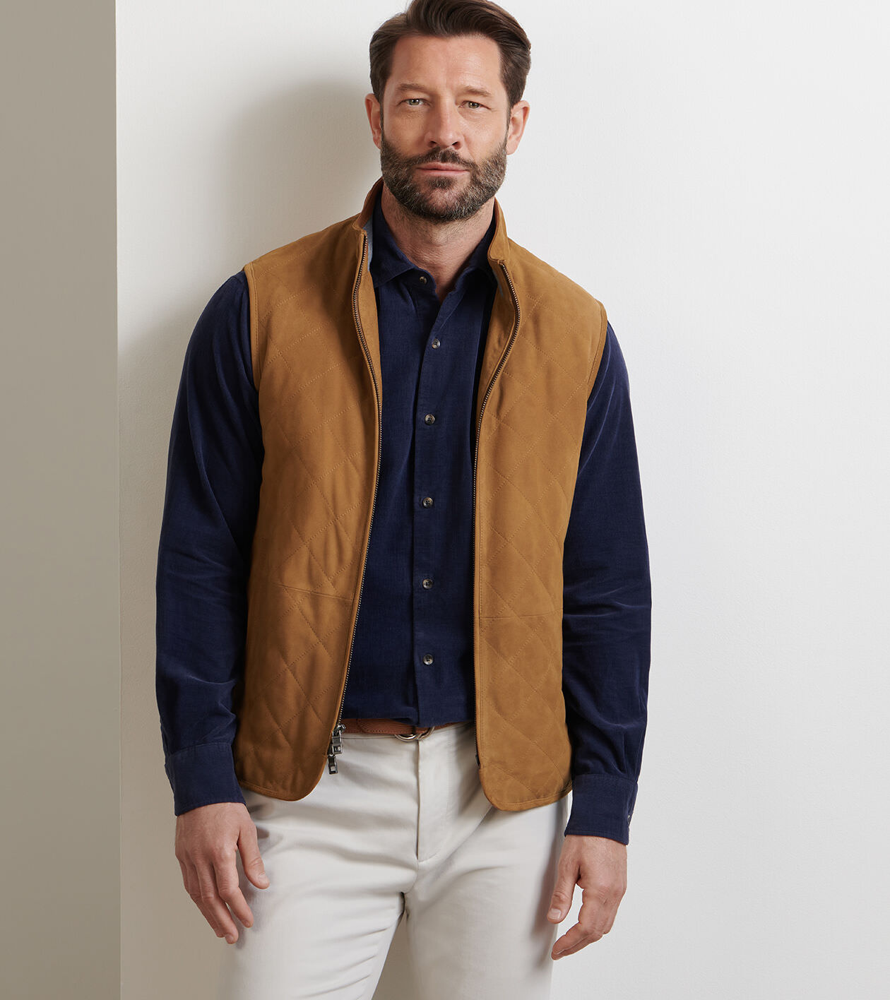 Essex Suede Vest | Men's Vests | Peter Millar