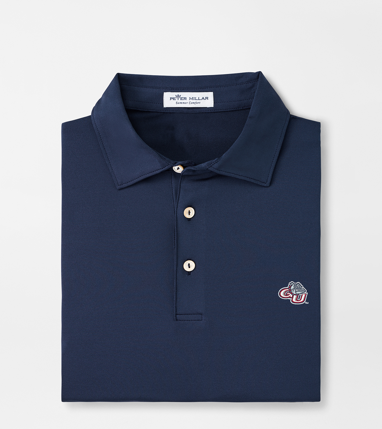 Gonzaga Solid Performance Jersey Polo (Sean Self Collar)