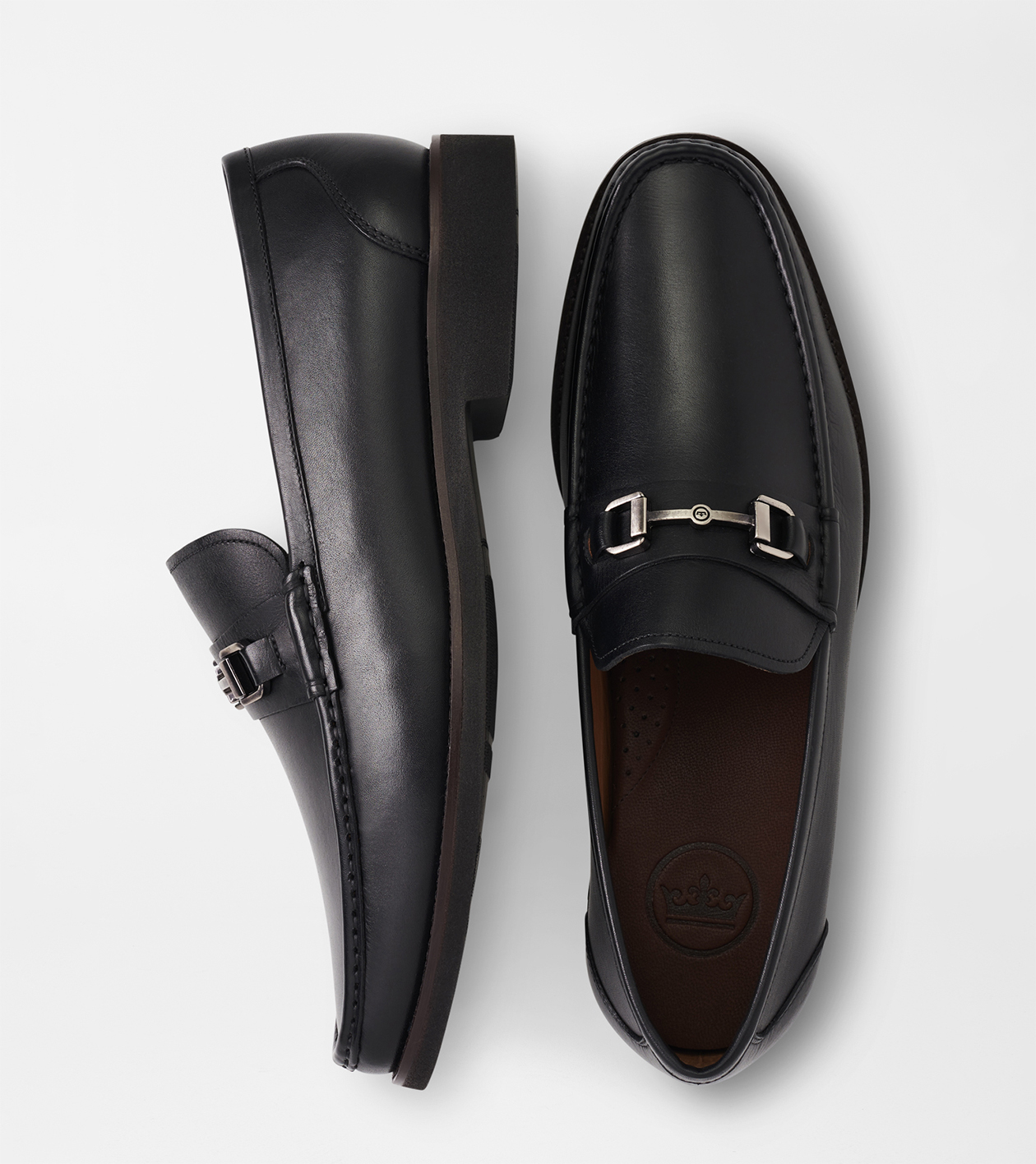 PETER MILLAR black leather soft sole shoes mc00f40 men\'s size 12 M Peter Millar Loafers Men main image 3