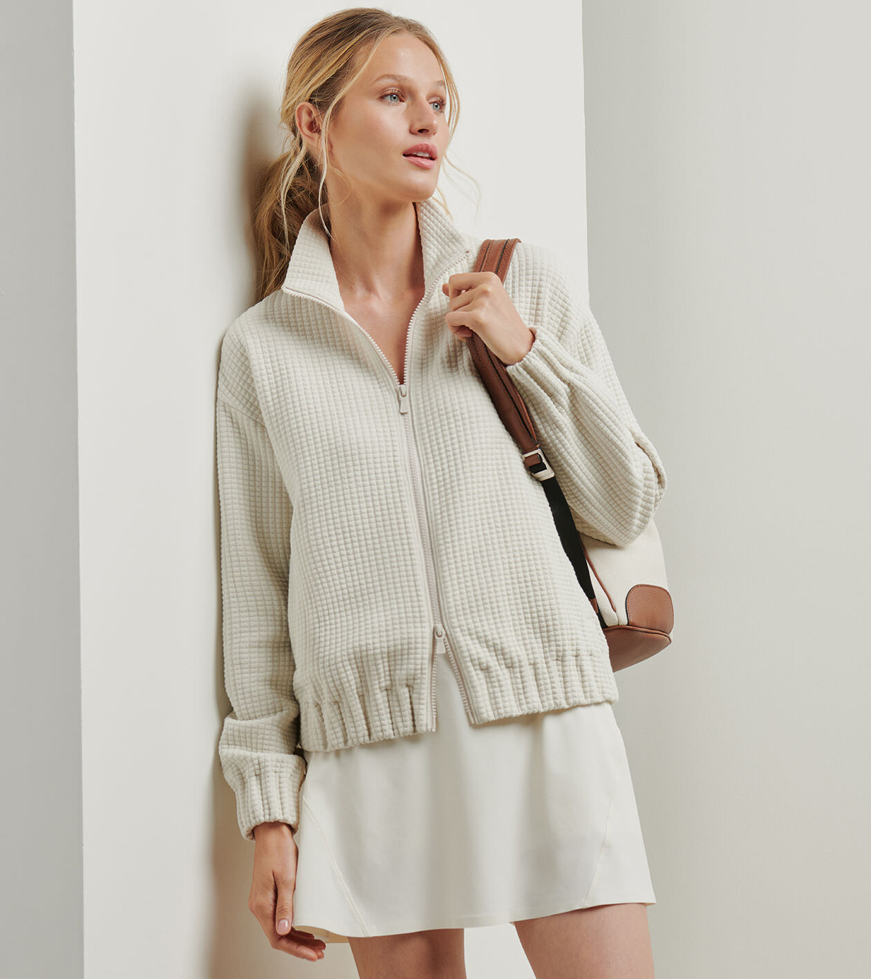 Flora Knit Jacquard Full-Zip Layer | Women's Tops | Peter Millar